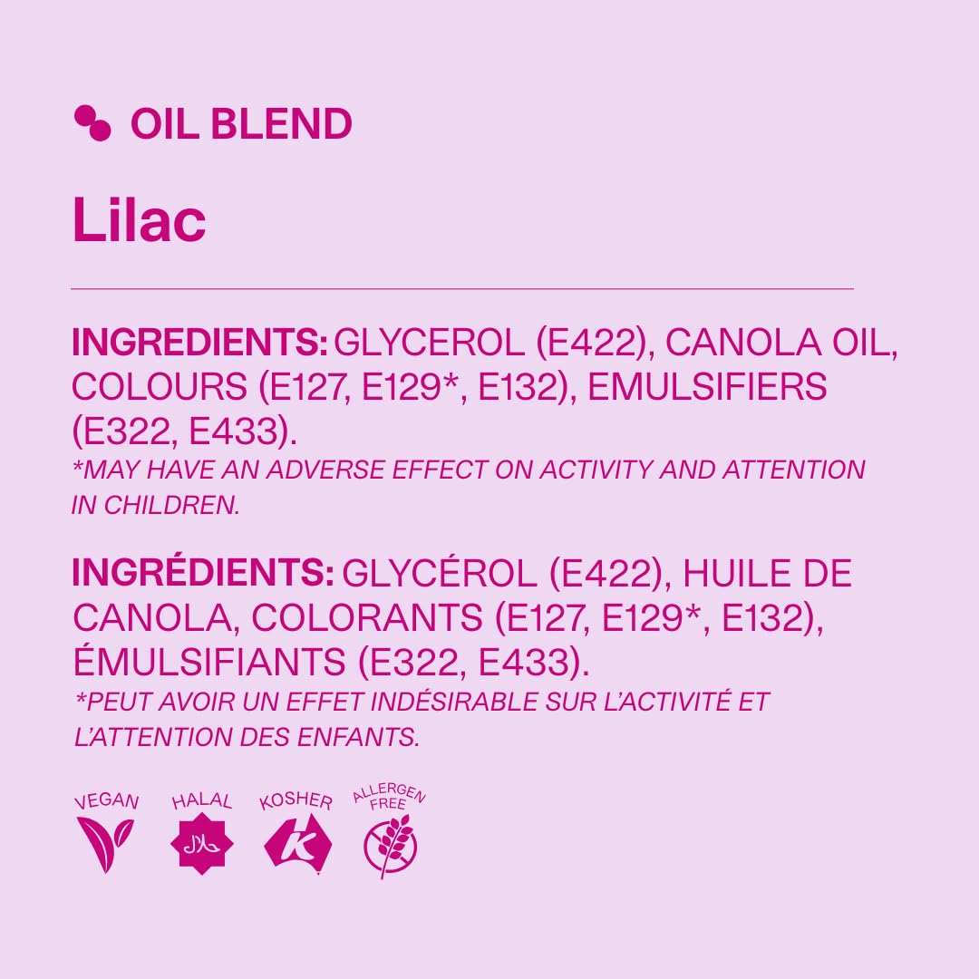 Colour Mill Oil-Based Food Coloring, 20 Milliliters Lilac