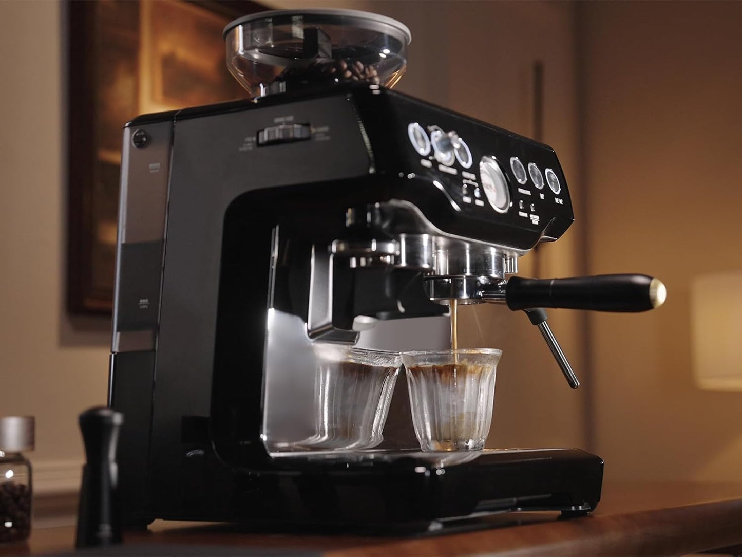 MEION 54mm Bottomless Portafilter Compatible with Breville Barista Express Machines, Sage, Barista Pro, BES870XL, BES878, BES880, Espresso Portafilter with 18g Filter Basket & Puck Screen