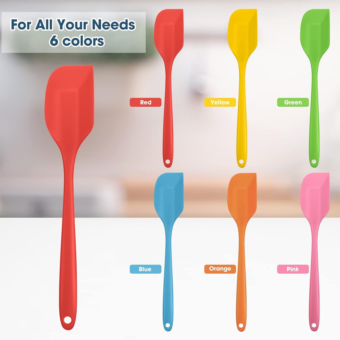 Irenare 84 Pcs Mini Silicone Spatulas Bulk 8.3 Inch Heat Resistant Scrapers Rubber Spatulas Seamless Design Non Stick Flexible for Kitchen Use Cooking Baking Mixing
