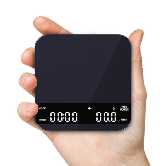 Ultrean Mini Coffee Scale with Timer, Rechargeable Espresso Scale, 2kg/0.1g Accurate Scale for Espresso and Pour-Over Coffee, Portable Digital Kitchen Scale with 3 Brewing Modes