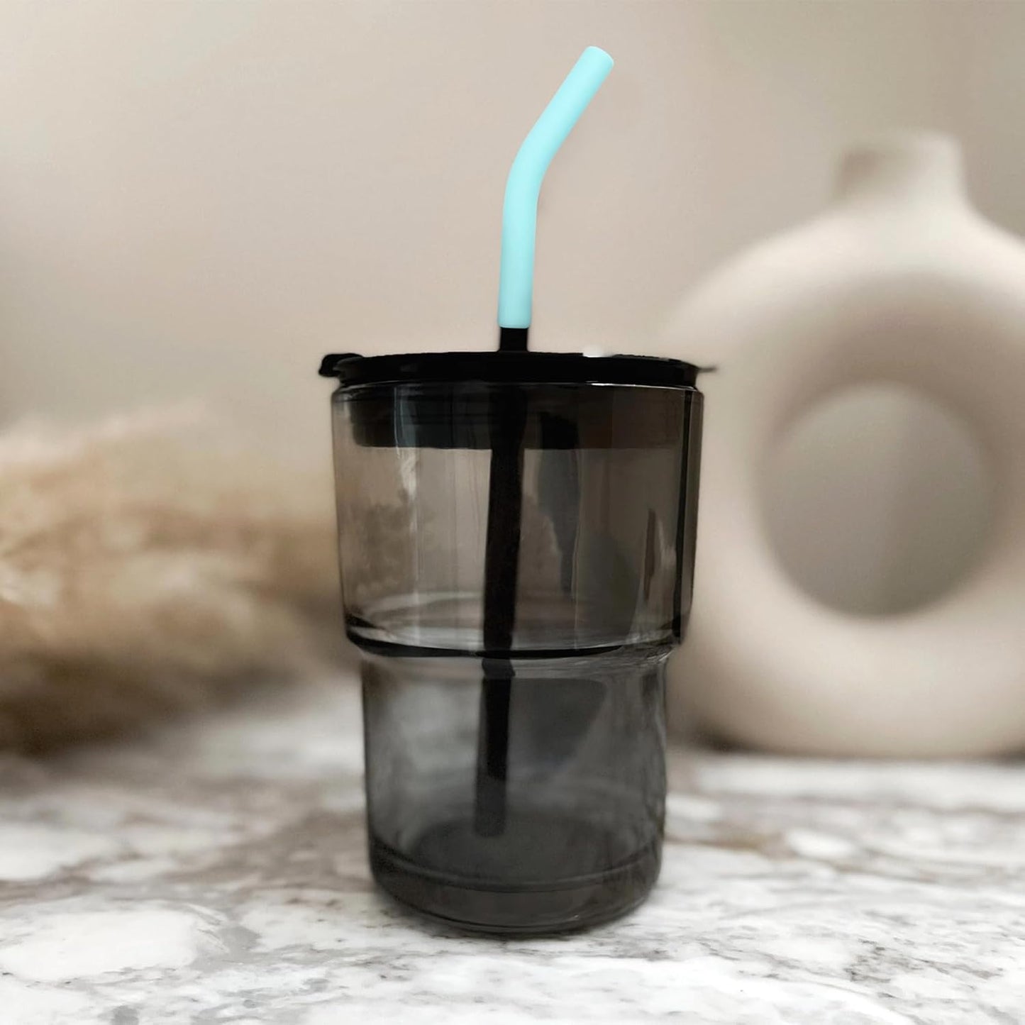 6Pcs Metal Straw Silicone Tips 5/16 IN Wide(8mm Outer Diameter) Food Grade Rubber Flex Elbow Straw Covers Replacement Tip for Stainless Steel Metal Straws,Green