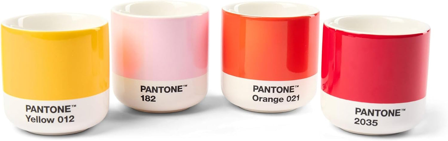 Copenhagen Design Pantone Macchiato Cup - Coffee, Latte, Macchiato Mug - 3.34oz/100ml, Yellow 012