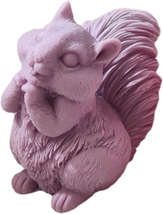 Squirrel Candle Mold - Resin Casting Silicone Molds for Home Decor & Candle Making Wave Spiral Mold