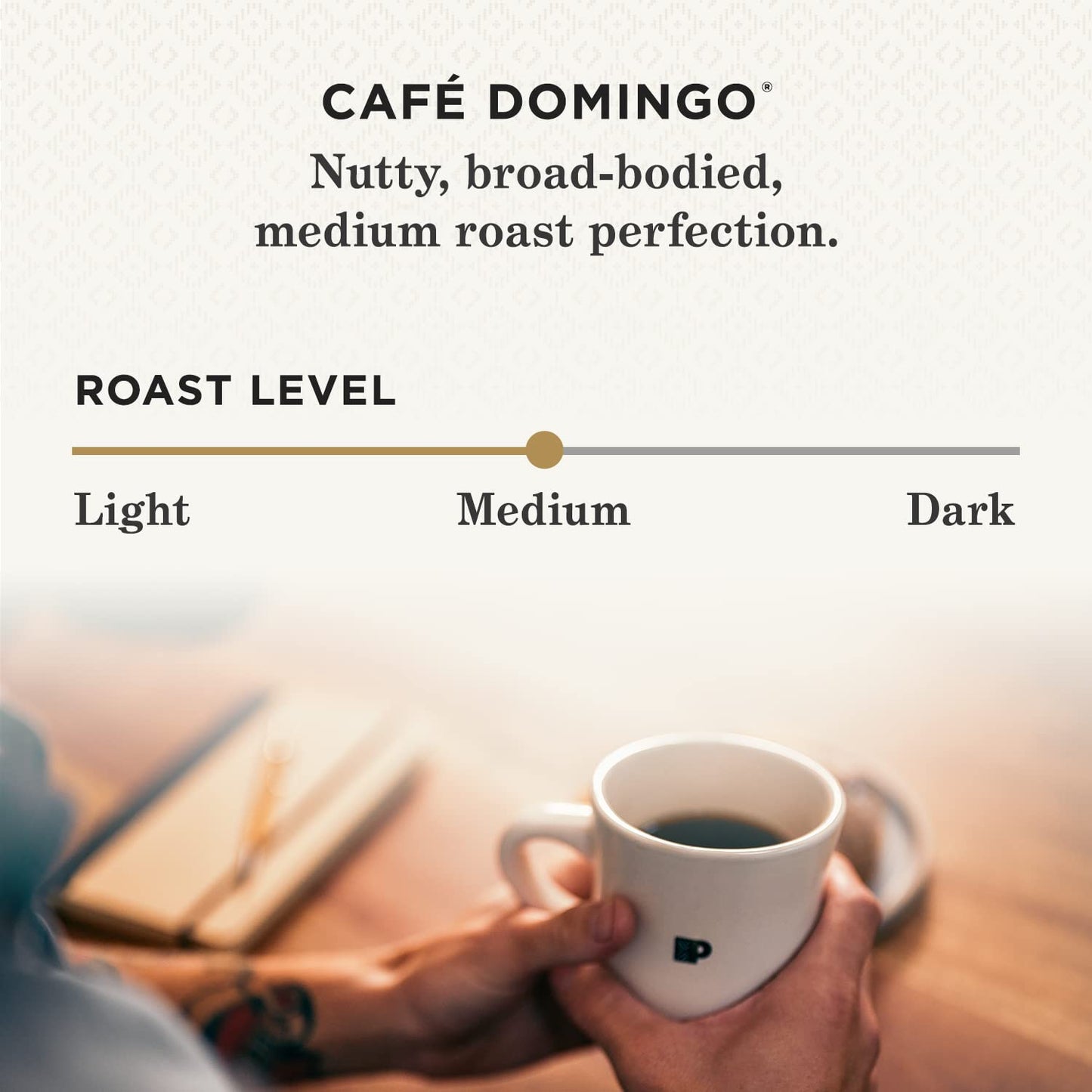 Peet's Coffee, Medium Roast Keurig K-Cup Pods - Café Domingo 88 Count (4 Boxes of 22 K-Cup Pods)