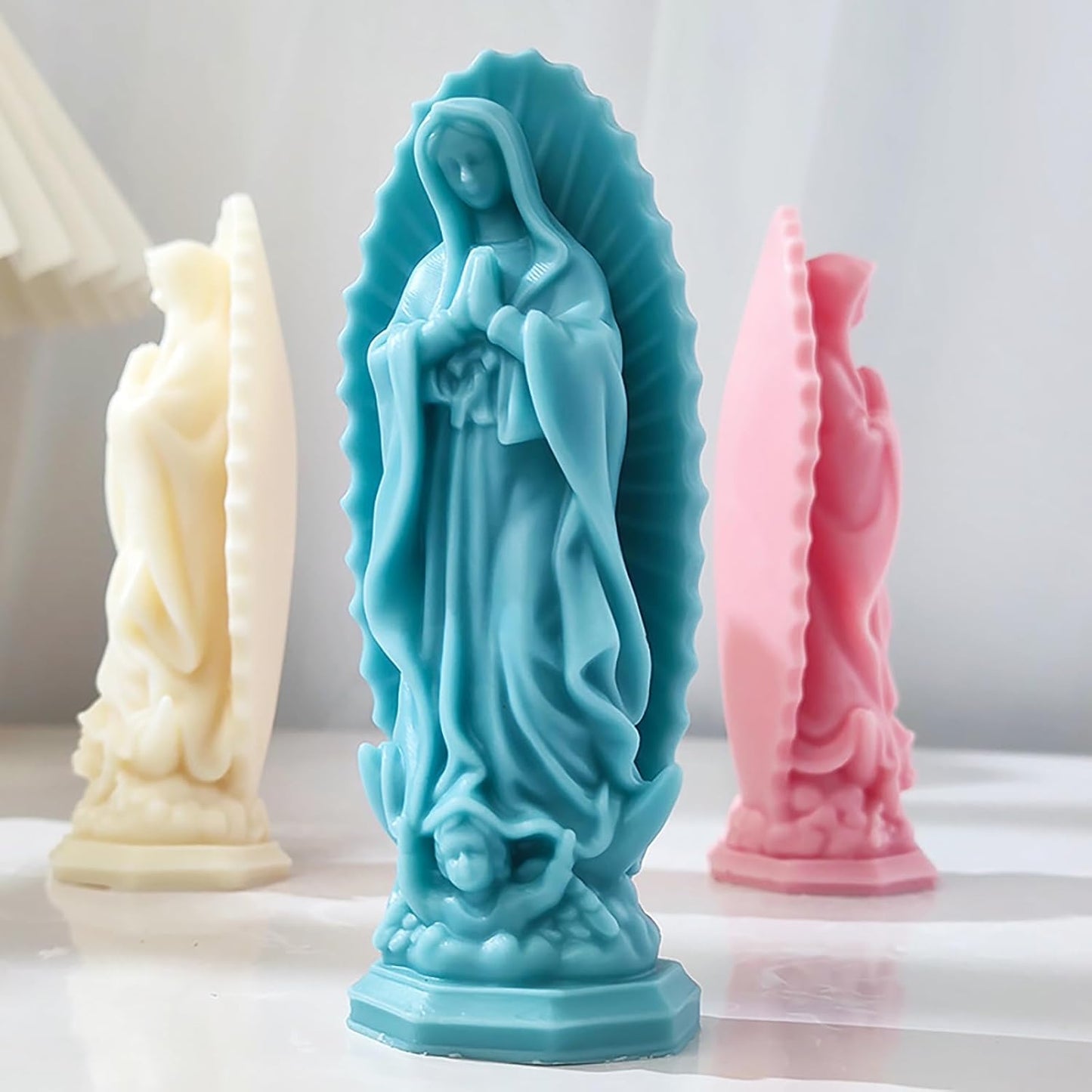 Girl Sister Angel & Mary Resin Casting Molds - Silicone 3D Animal Molds for Candle Making & Home Decor