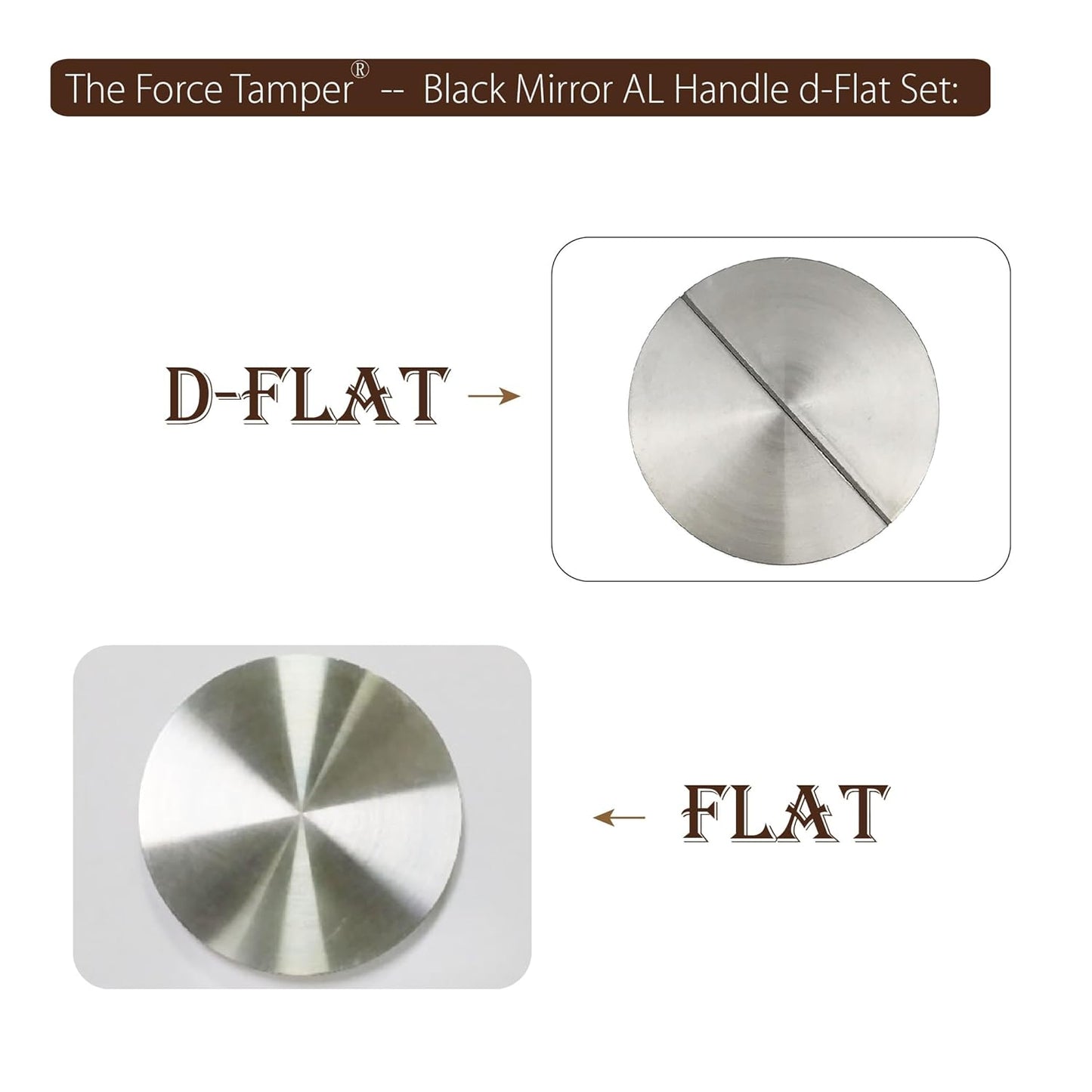 The Force Tamper Automatic Impact Adjustable Constant Pressure and Autoleveling Coffee Tamper Black Mirror Jellyfish AL Handle Set Pro (Flat-Distribute Set, 54.00mm)
