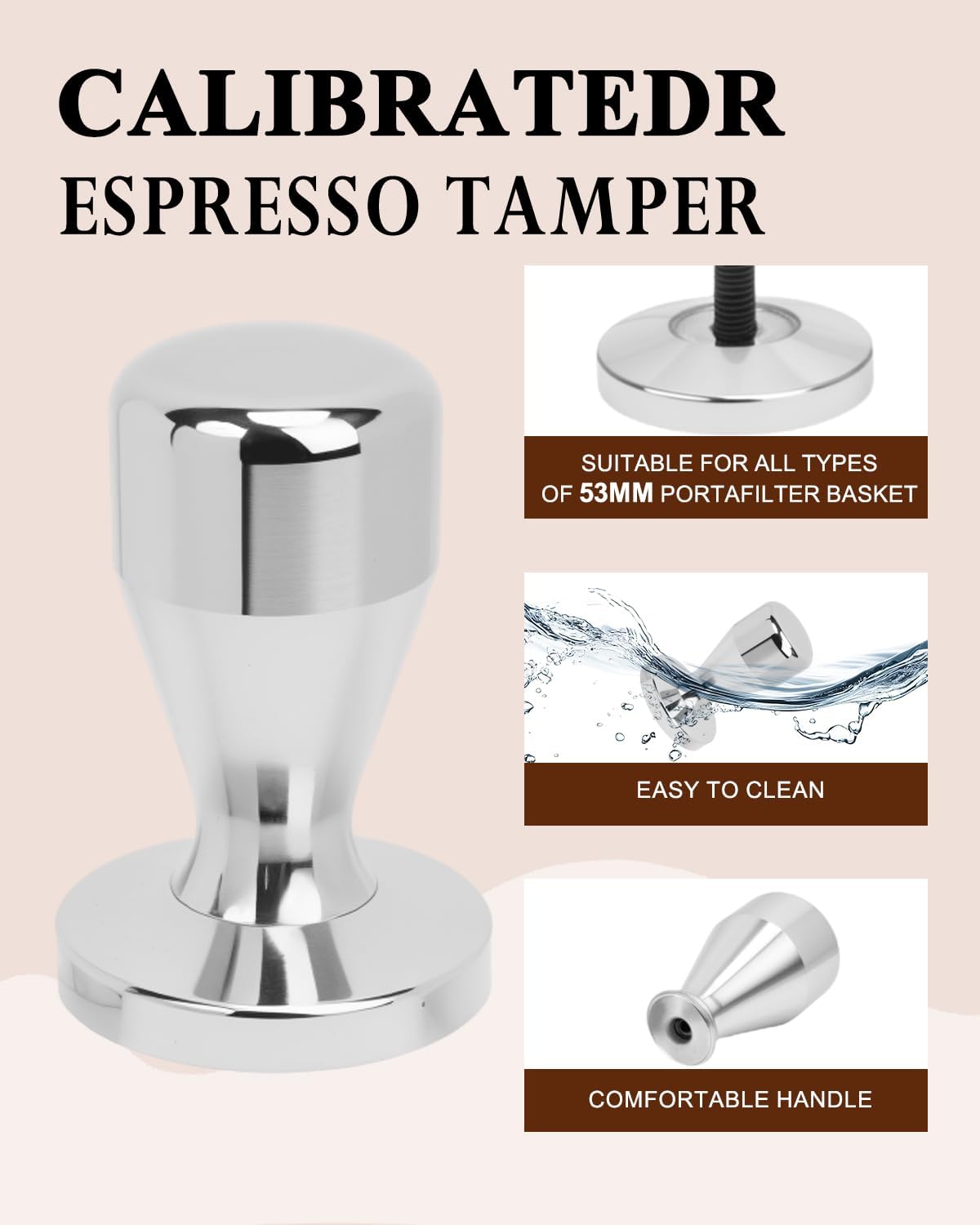 Espresso Accessories Kit, 53mm Espresso Tampera and Dosing Funnel Set, WDT Tool Espresso, 53.5mm Puck Screen, Tamper Mat, Coffee Espresso Accessories Kit for 51 mm Portafilter Barista Tools