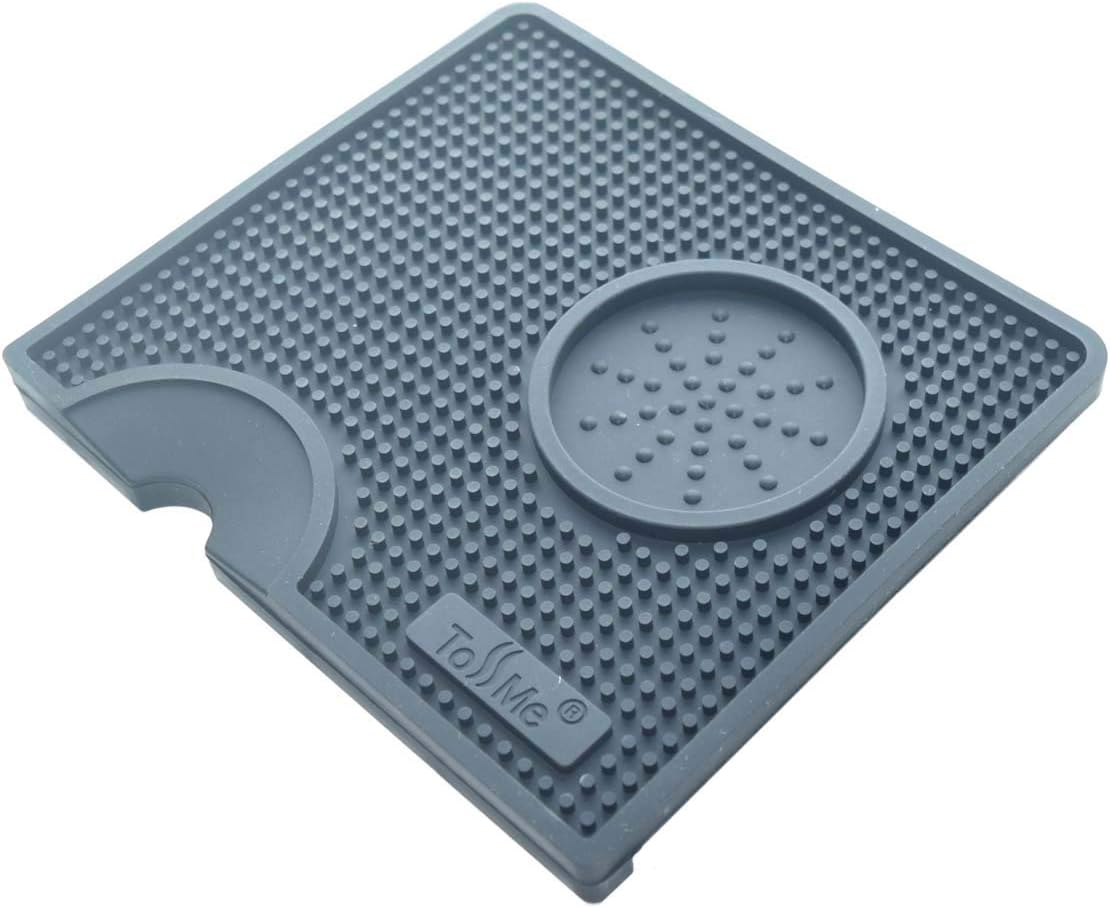Tamper Mat for Espresso Station - Silicone Coffee Tamping Pad, TM-CO01 Black