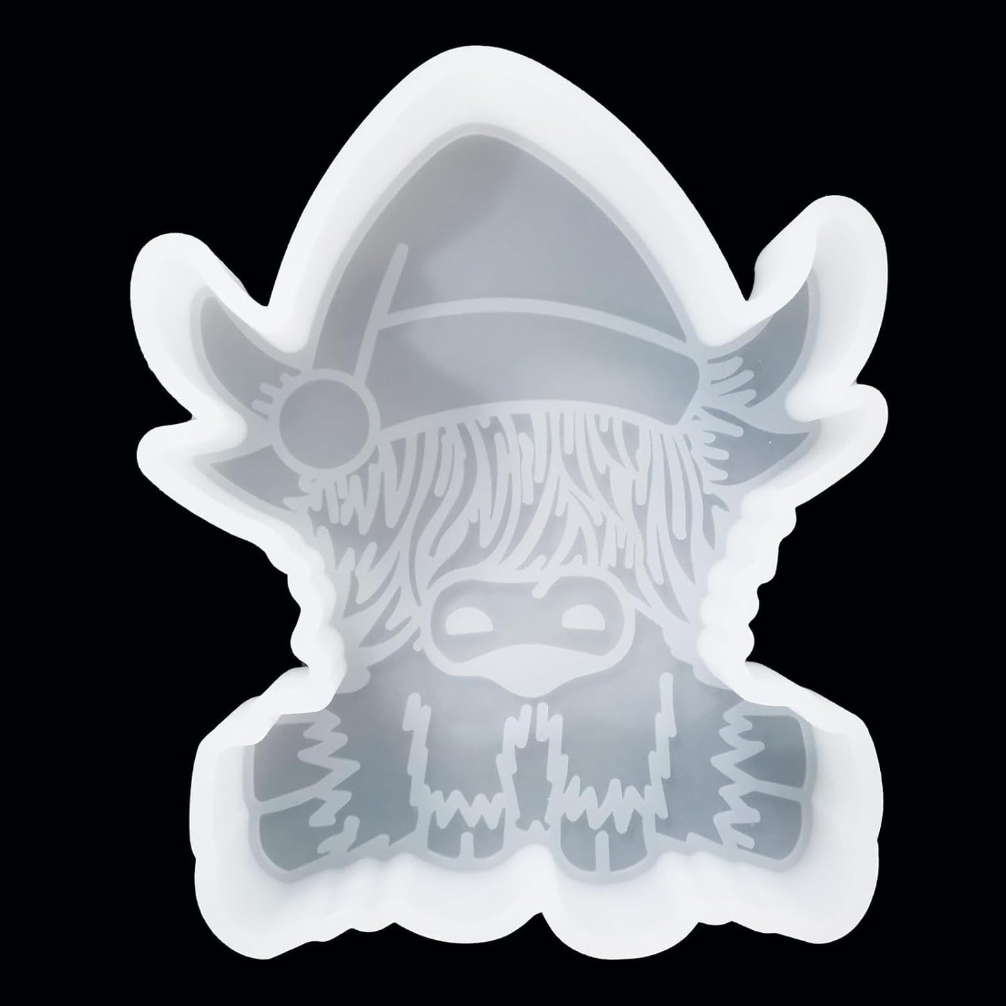 【300+ Design Optional】 Fuehbur Baby Highland Cow Car Freshies Silicone Mold - Air Freshie - Aroma Bead Freshener - Candle Soap Mould - Oven Safe