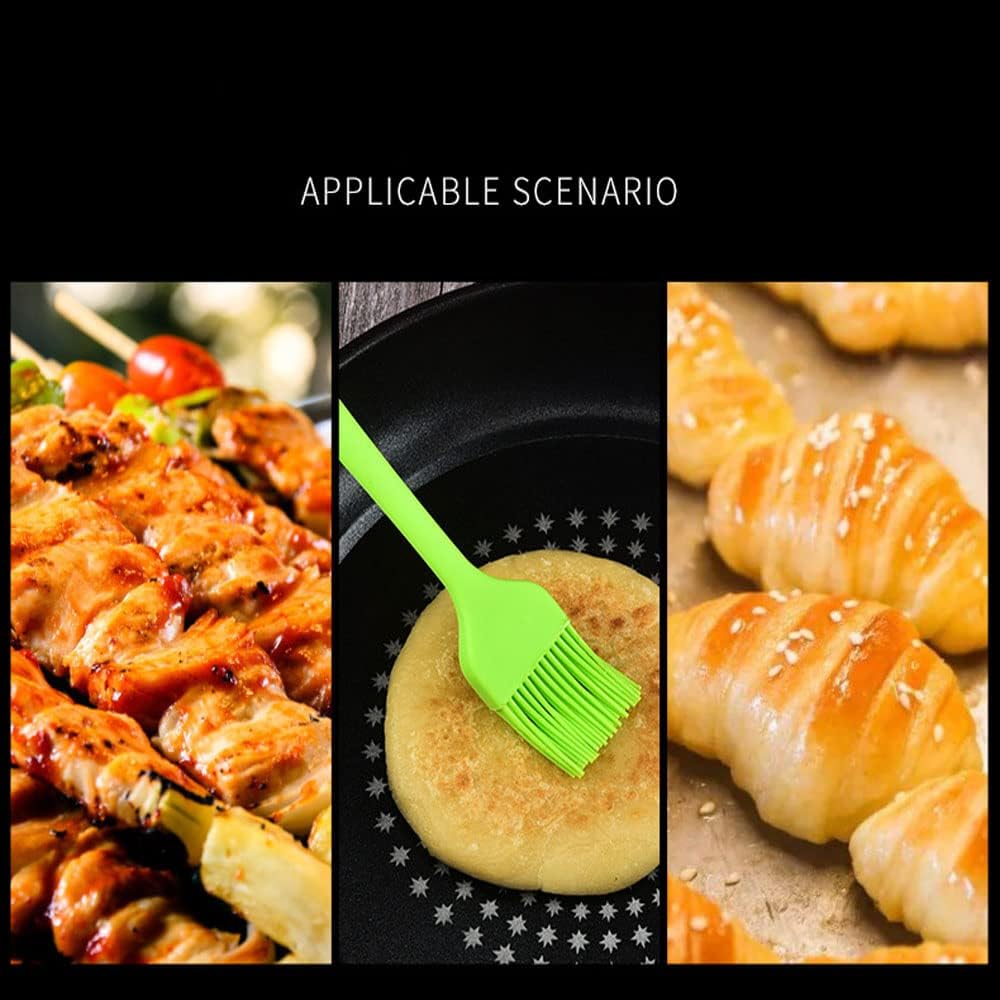 Silicone brush, Oil Brush for BBQ Kitchen Cooking Baking and Grilling (4 PCS,pink)