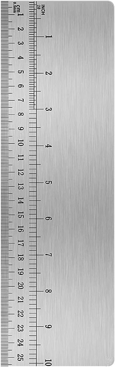 10inch Metal Cake Scraper，Stainless Steel Cake Edge Smoother for Buttercream, Cake Decorating Comb
