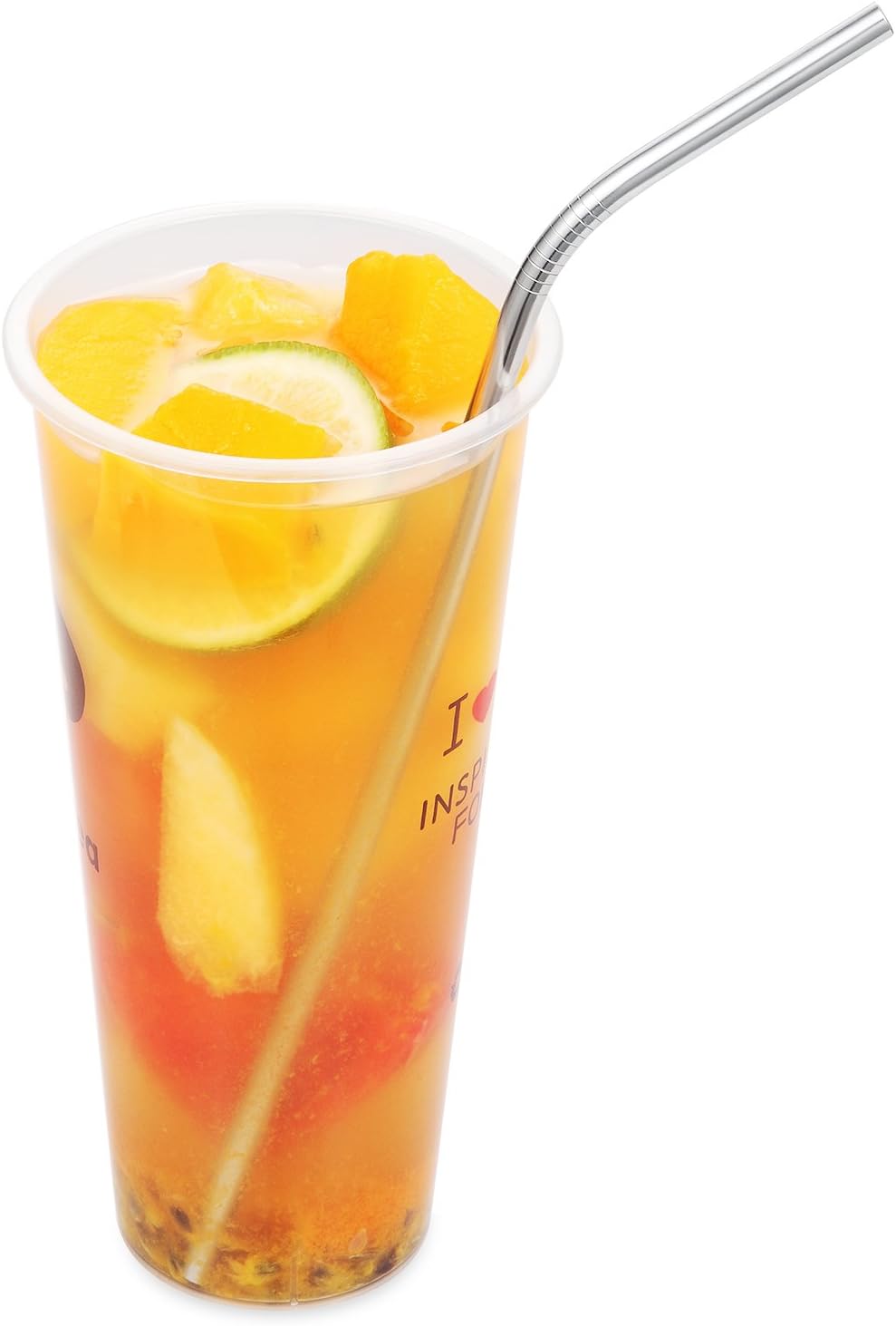 25 Piece Set Stainless Steel Straws Ultra Long 10.5 Inch Drinking Metal Straws Reusable Drinking Straws for 20 30 OZ (20 Straight| 5 Brushes)