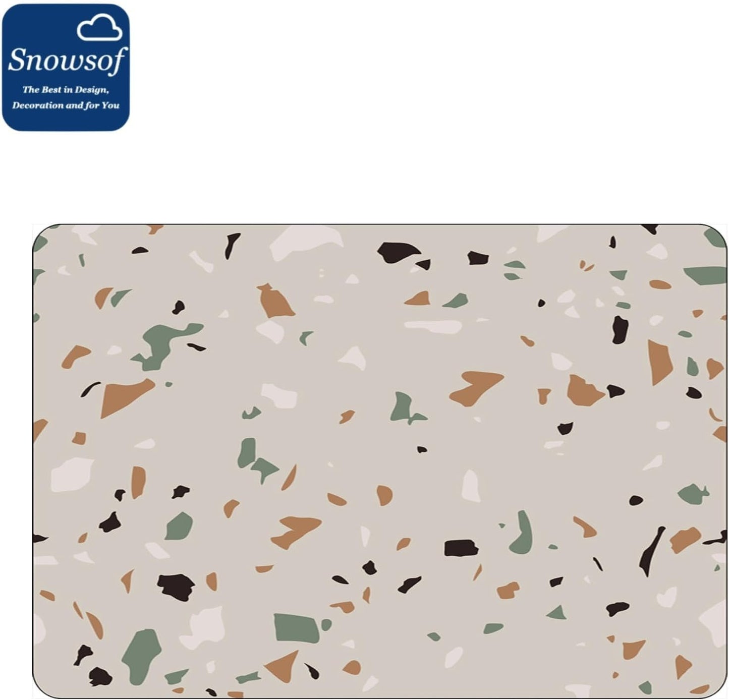 Dish Drying Mat - Absorbent Countertop Mat for Coffee Maker, Expresso Machine, Kitchen Use (05,20''×32'')