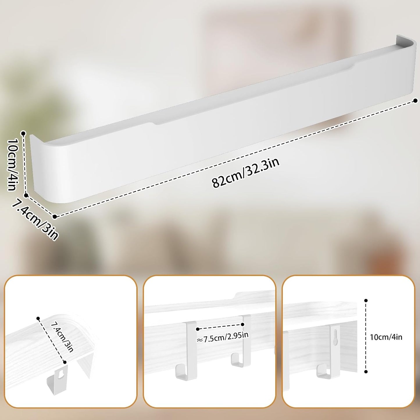 Coat Rack Wall Mount Entryway Organizer Modern Key Holder Wall Mount with Wooden Shelf Entryway Hooks for Bedroom Kitchen Hallway Bathroom for Hanging Coats Hats Bags Towels