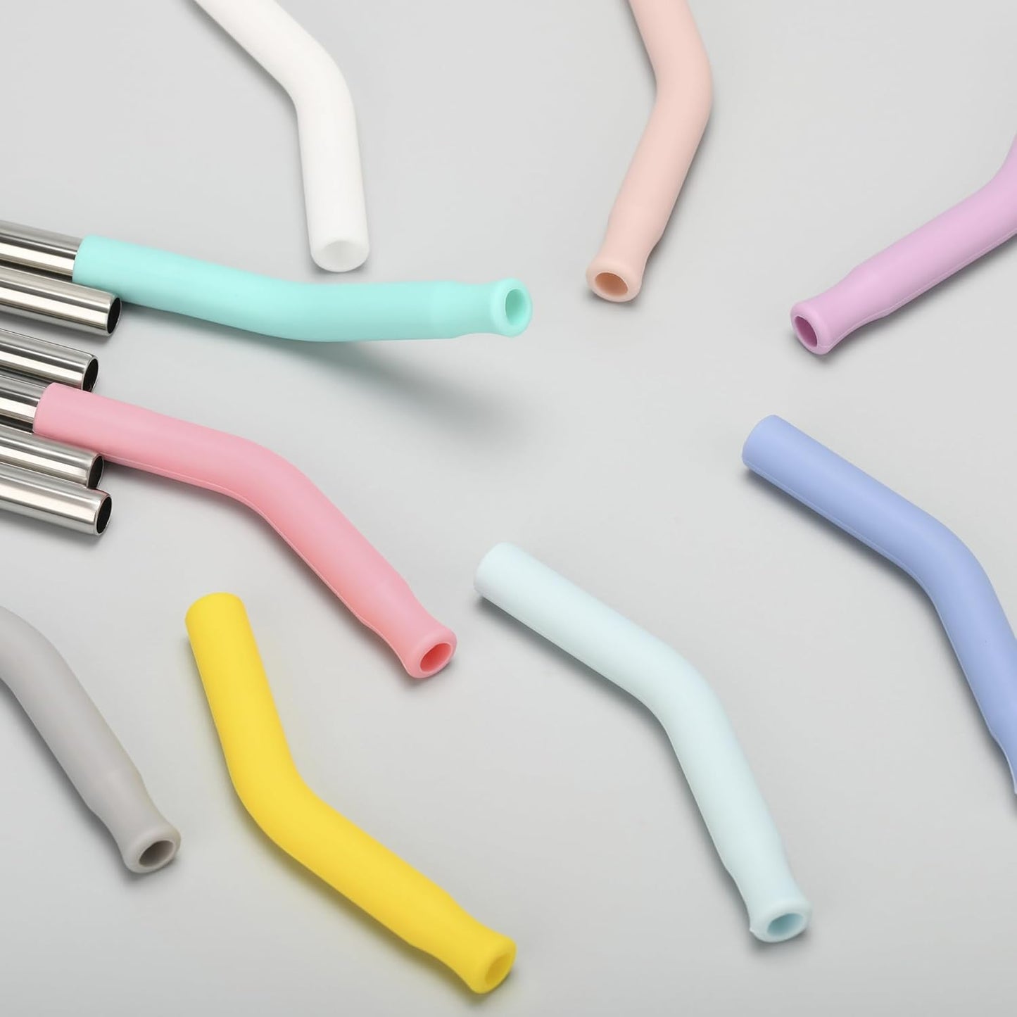 30oz Metal Straws for Stanley 30oz Cup, 4 PCS Stainless Steel Reusable Drinking Straw for YETI, STANLEY, US Acrylio, BJPKPK, Simple Modern and so on