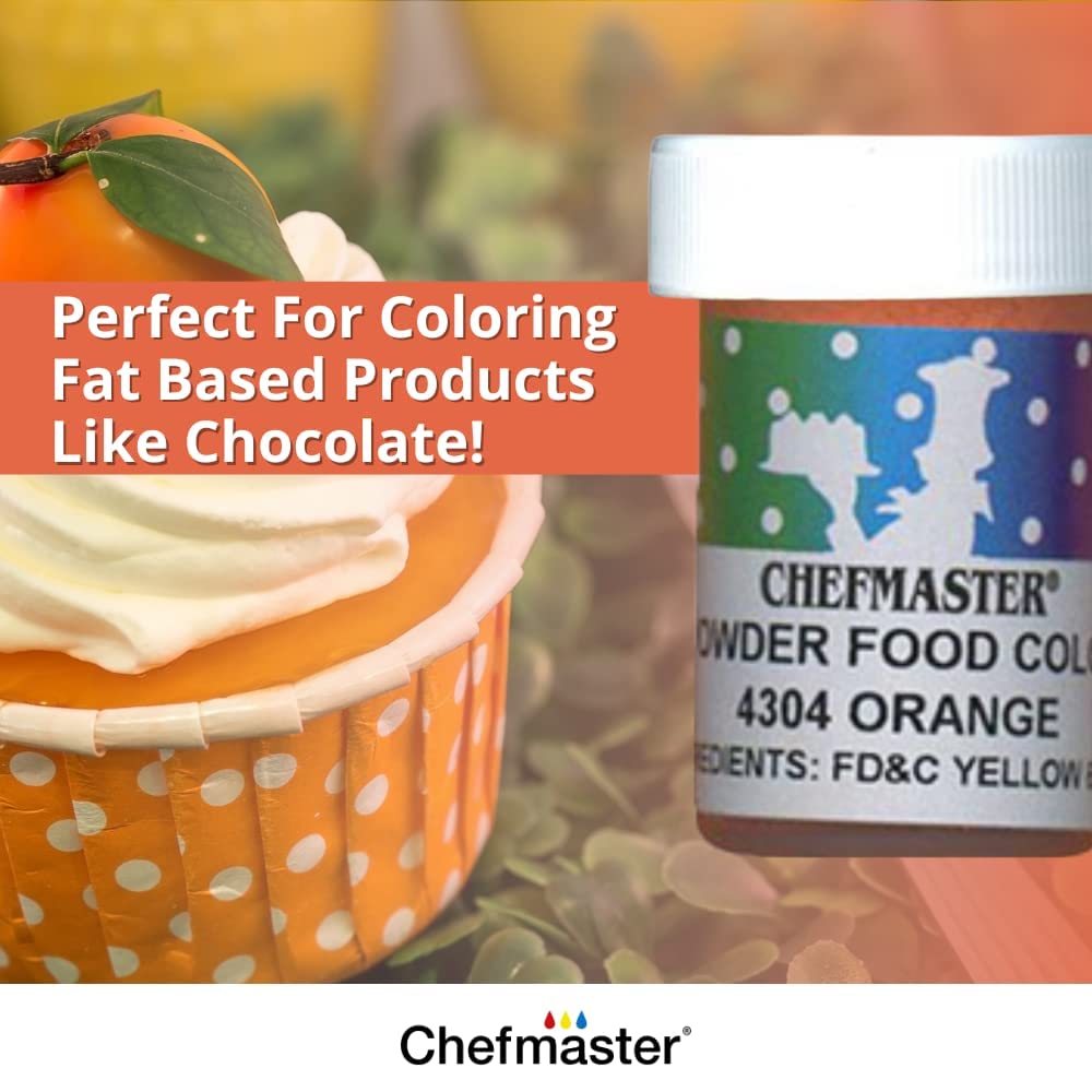 Chefmaster Black Dry Powder Candy Color | Vibrant Shades | Chocolate, Macarons, Fondant | Decorating | Professional-Grade Dye | Easy-to-Use | Manufactured in USA | 3 grams