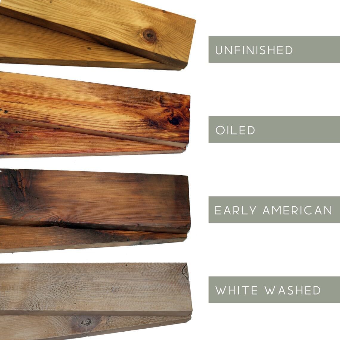 Modern Timber Craft Reclaimed Wood Fireplace Mantel Shelf | Solid Rustic American Barnwood with Steel Floating Shelf Brackets | 2.75" Thickness | 96" L x 7" D, Early American, Planed and Sanded