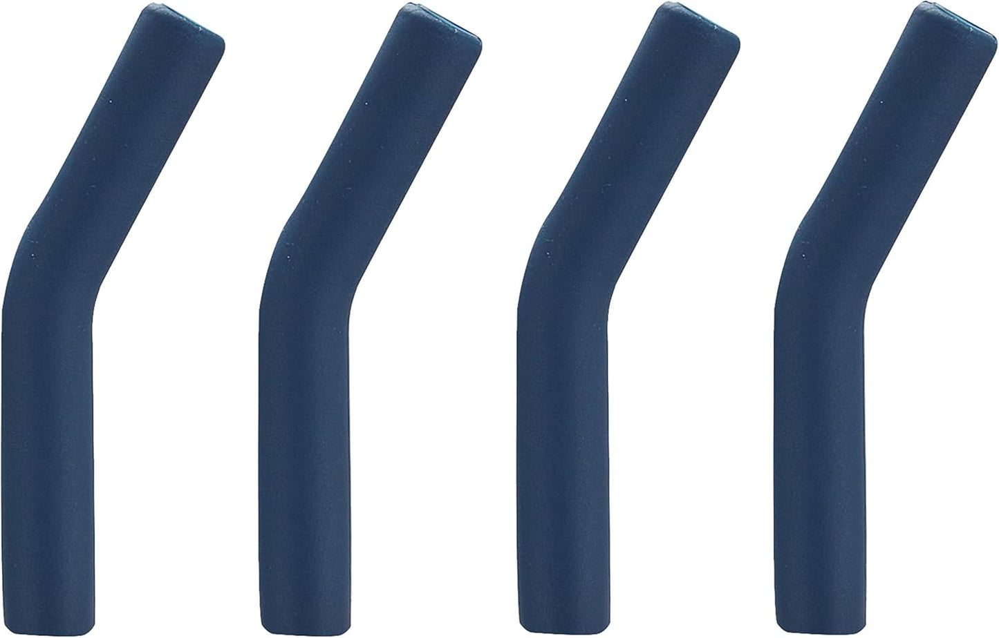 Zibtes-4PCS Silicone Straw Tips- Food Grade Rubber Metal Straws Tips Covers Only Fit for 1/3 Inch Wide(8MM Outdiameter) Stainless Steel Straw-Navy