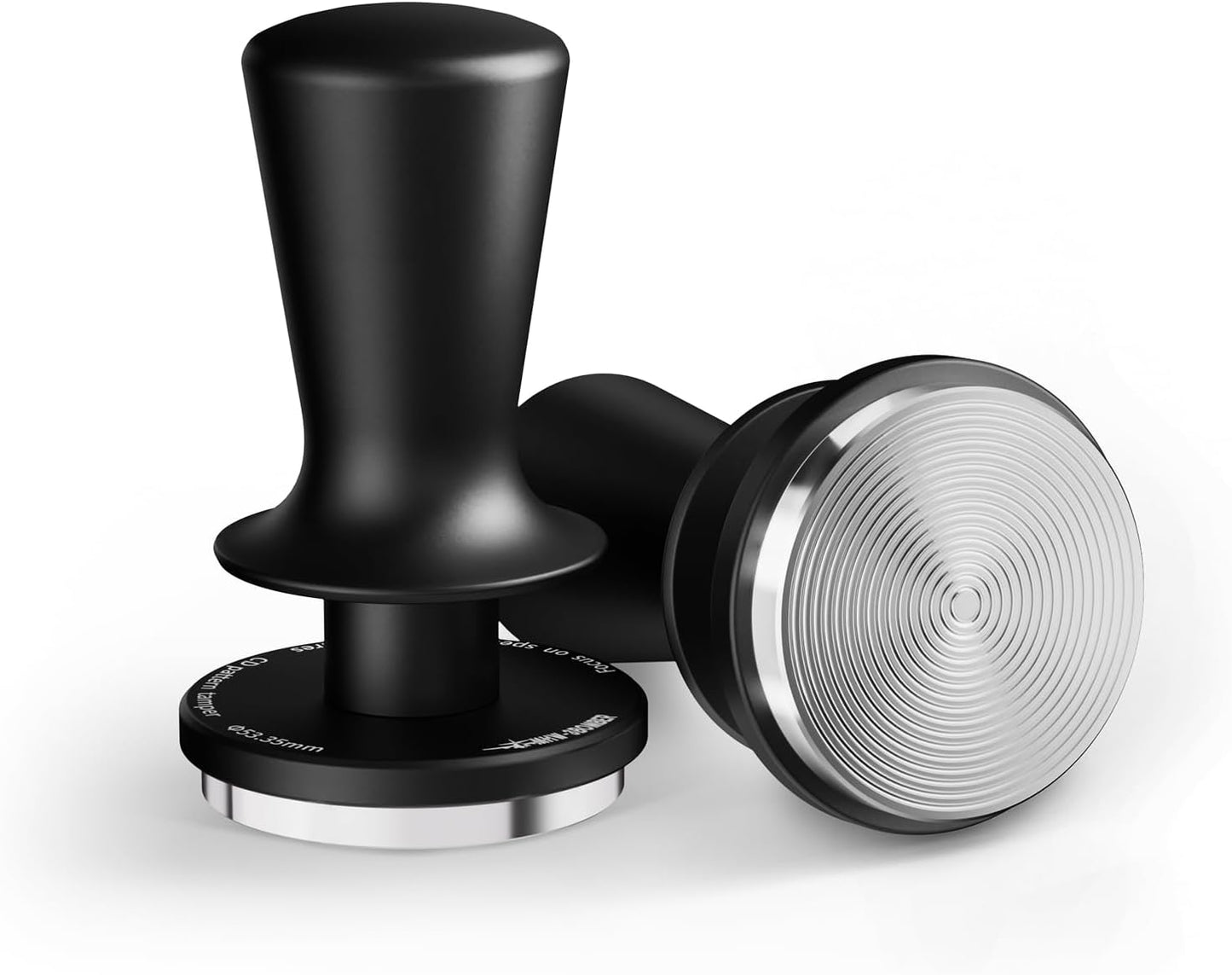 MHW-3BOMBER 54mm Espresso Tamper, 53.35mm Double Spring Coffee Loaded Tamper Tool, Compatible with 53mm/54mm Breville Portafilter, Self Leveling Espresso Hand Tampers, Espresso Accessories,T6000-OS