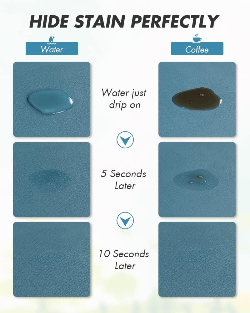 AMOAMI-Coffee Mat Hide Stain Rubber Backed Absorbent Dish Drying Mat for Kitchen Counter-Coffee Bar Accessories Fit Under Maker Machine Pot Espresso Machine Dish Rack Blue