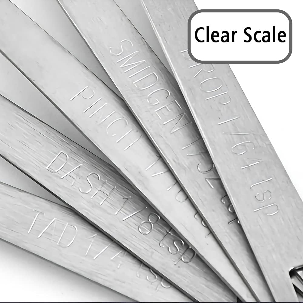 1PCS 1/10 Teaspoon(1/10tsp, 0.5ml) Single Tiny Measuring Spoon, Small Individual Stainless Steel Measure Spoons Only