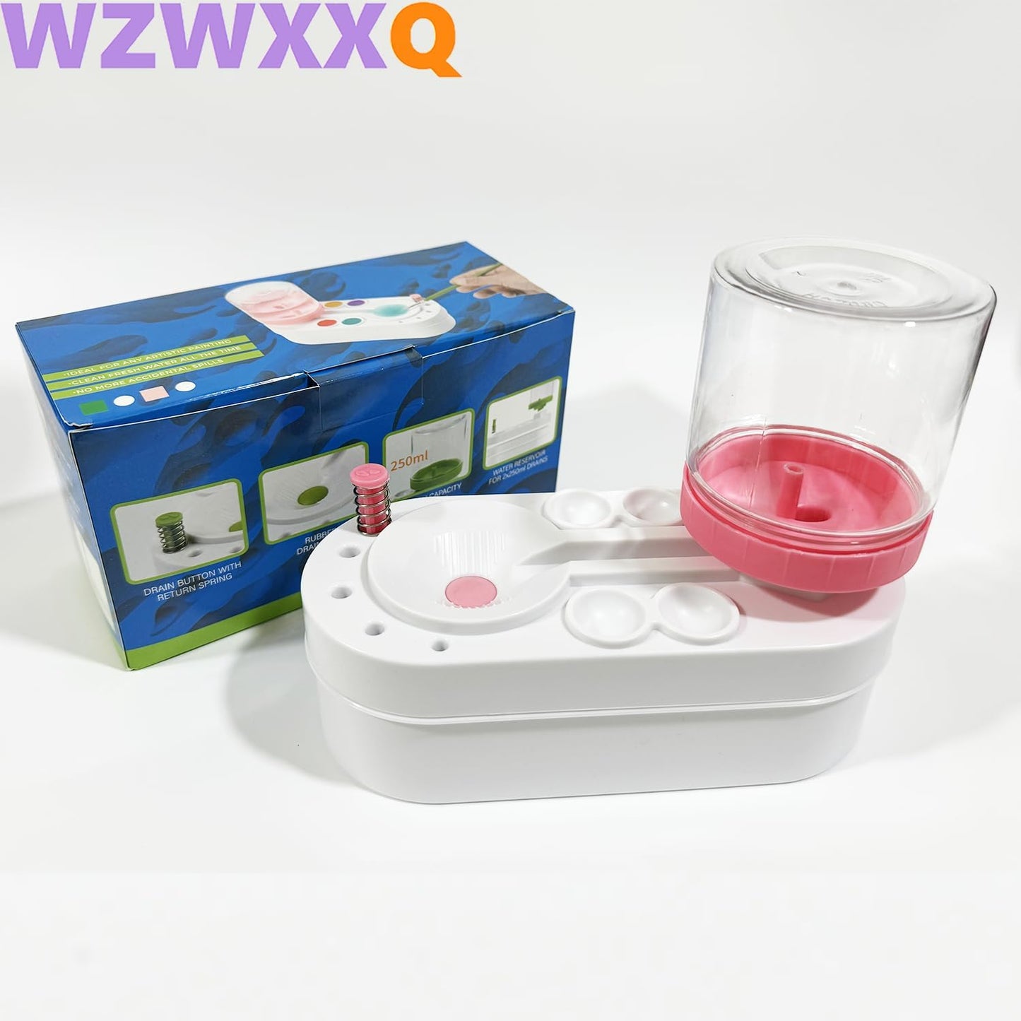 2025 Upgraded Paint Brush Cleaner Brush Rinser Water Circulation(Pre Assembled), Watercolor/Oil and Water-Based Paint Brush Cleaner Tool, Gift for Adults Artist Beginners