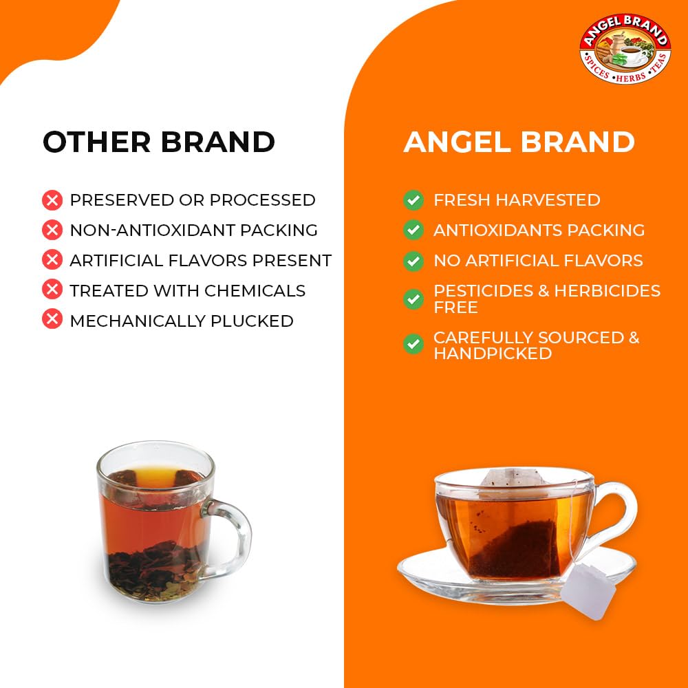 Angel Brand Cerasse Tea Bags Jamaican 24 – Pack of 3 – Authentic Herbal Tea with Bitter Flavor, Inspired by Traditional Caribbean Practices, Perfect for a Soothing and Refreshing Brew.