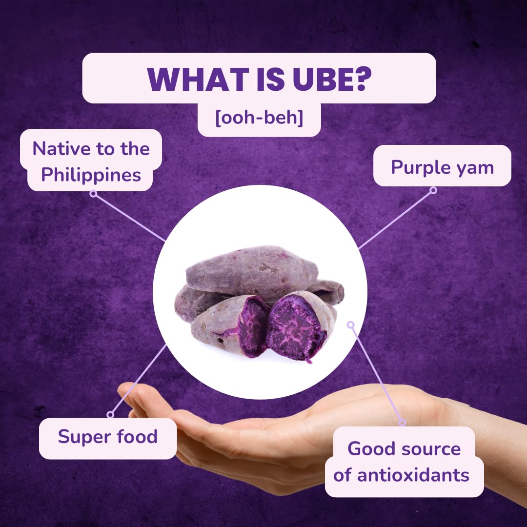 Ninong's Dessert Lab Ube Pancake Mix, Ube Flavored Buttermilk Pancake Mix with Real Ube, Makes Ube Cakes, Waffles, Crepes and more, Just Add Water (2 Pounds)