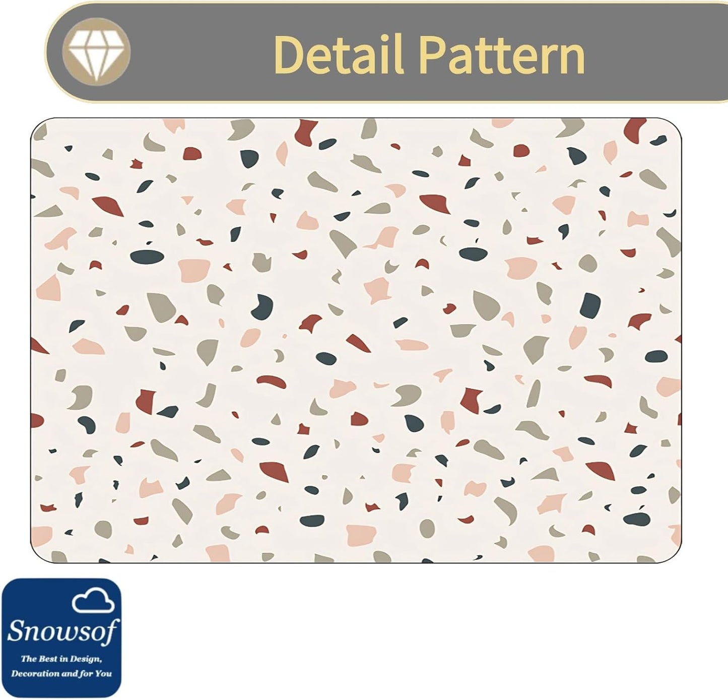 Dish Drying Mat - Absorbent Countertop Mat for Coffee Maker, Expresso Machine, Kitchen Use (01,20''×24'')