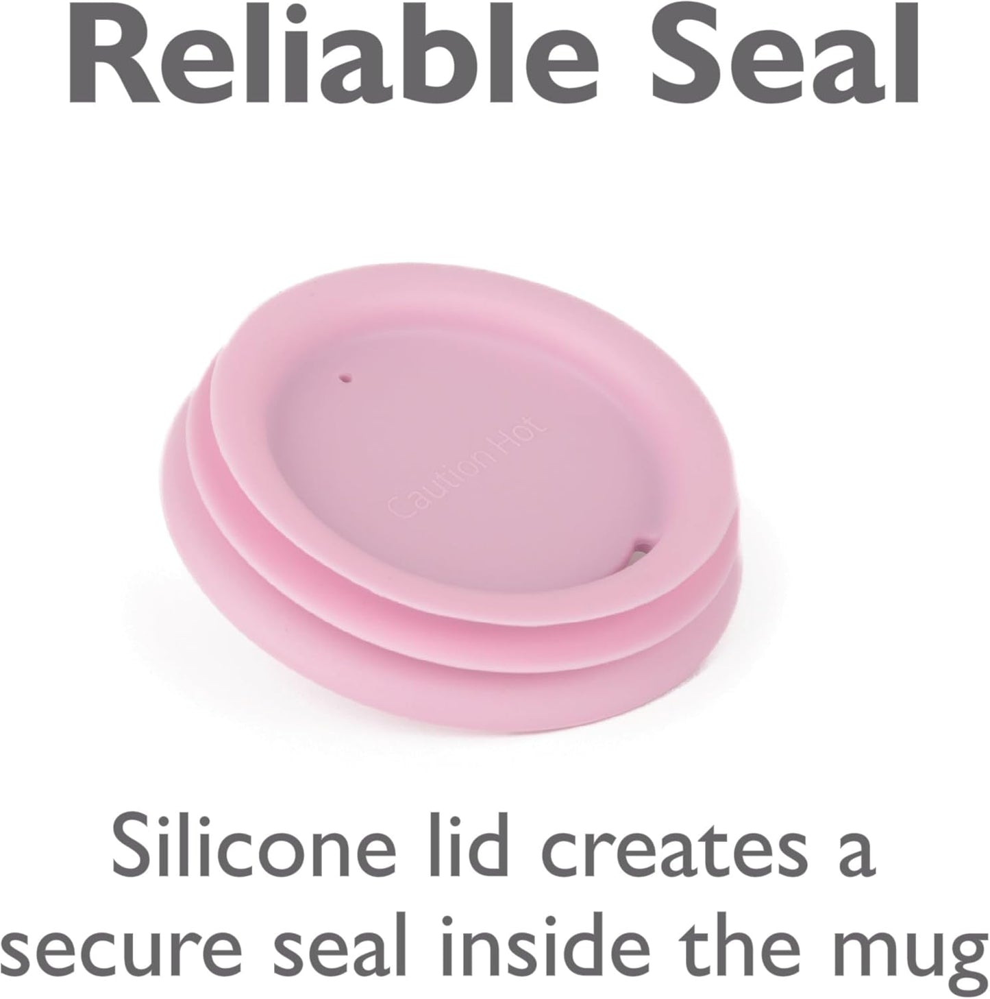 Reusable Coffee Cup Silicone Lid – Fits Most Tumbler, Water Bottle, & Ceramic Coffee Mug Between 2⅝”-2⅞" – Dishwasher-Safe Travel Mug Lid keeps your beverage in your mug (Small - Purple)