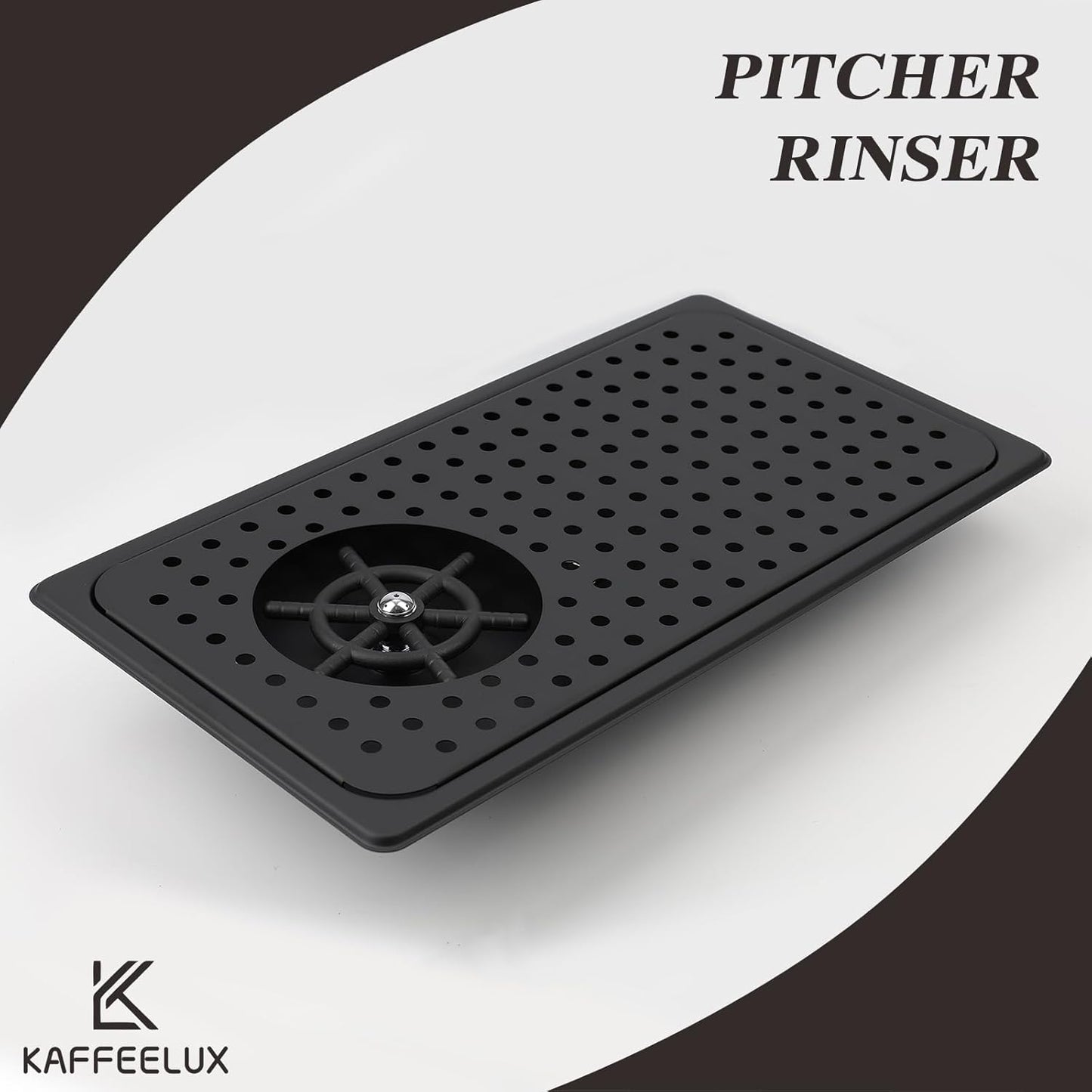 Pitcher Washer, Espresso Washer, Drainage and Drip Tray Stainless Steel Bar Glass Washer is The Sink, and The Cup Spray Washer is The Home Kitchen Hotel Cafe Restaurant (KF27-Black)