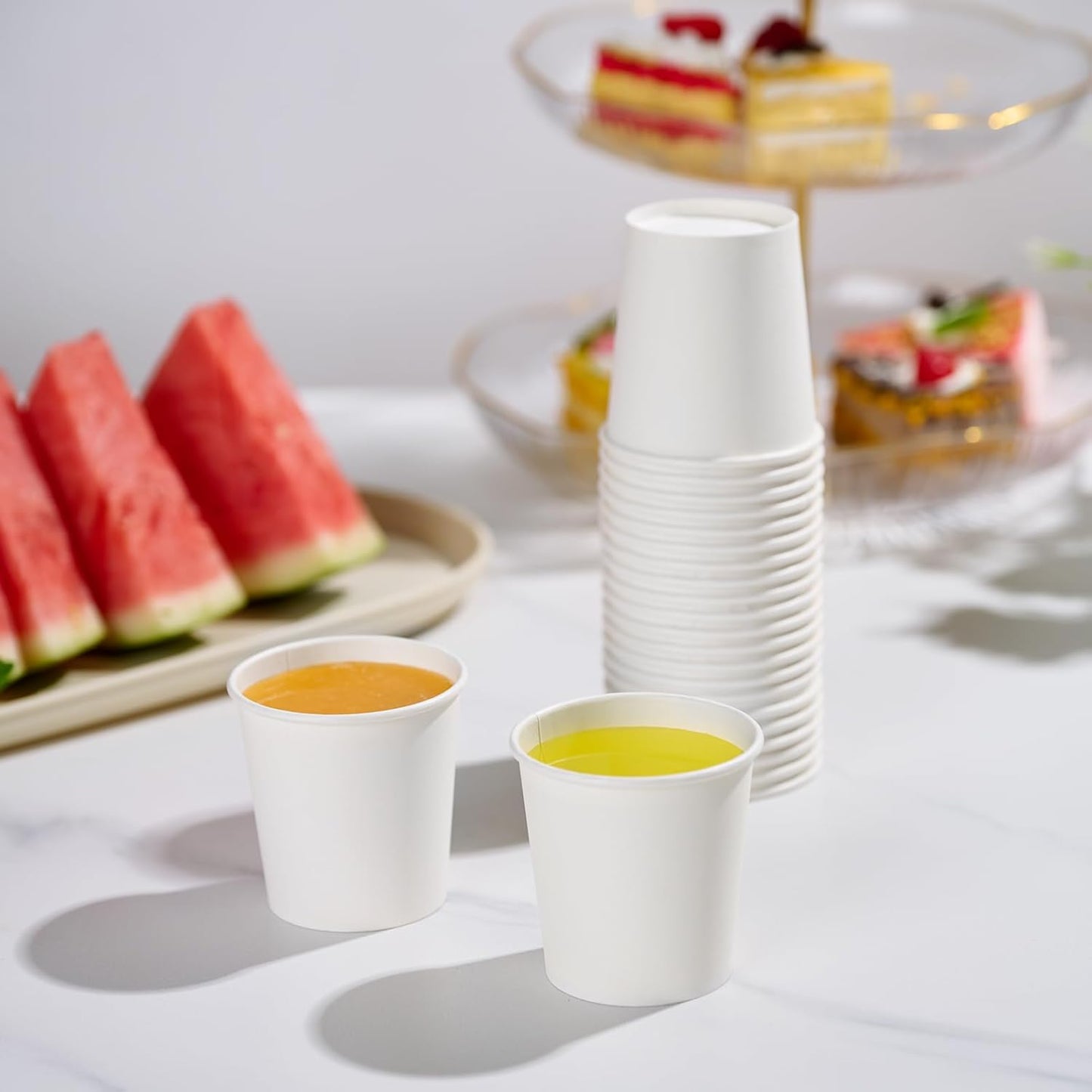 LITOPAK 1000 pack 5 oz Paper Coffee Cups, White Small Espresso Paper Coffee Cups for Office, Home, Party, and Events