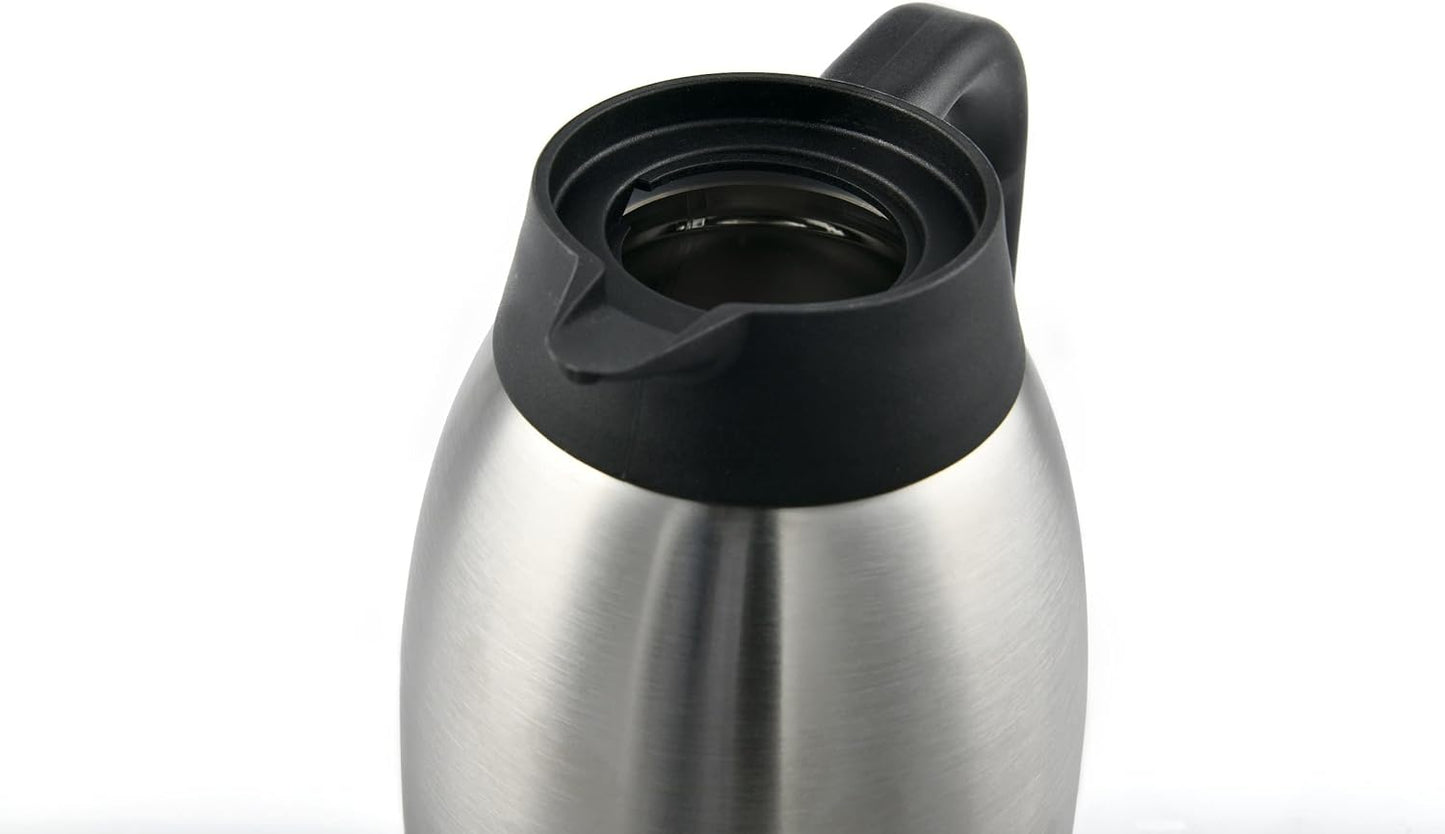 Heritage66 Thermal Coffee Carafe -Triple Wall Vacuum insulated Flask- keeping Beverages Hot for 12 hours /24 hours cold Tea, Water, and Coffee Dispenser (1.5 Liter/50 Oz)