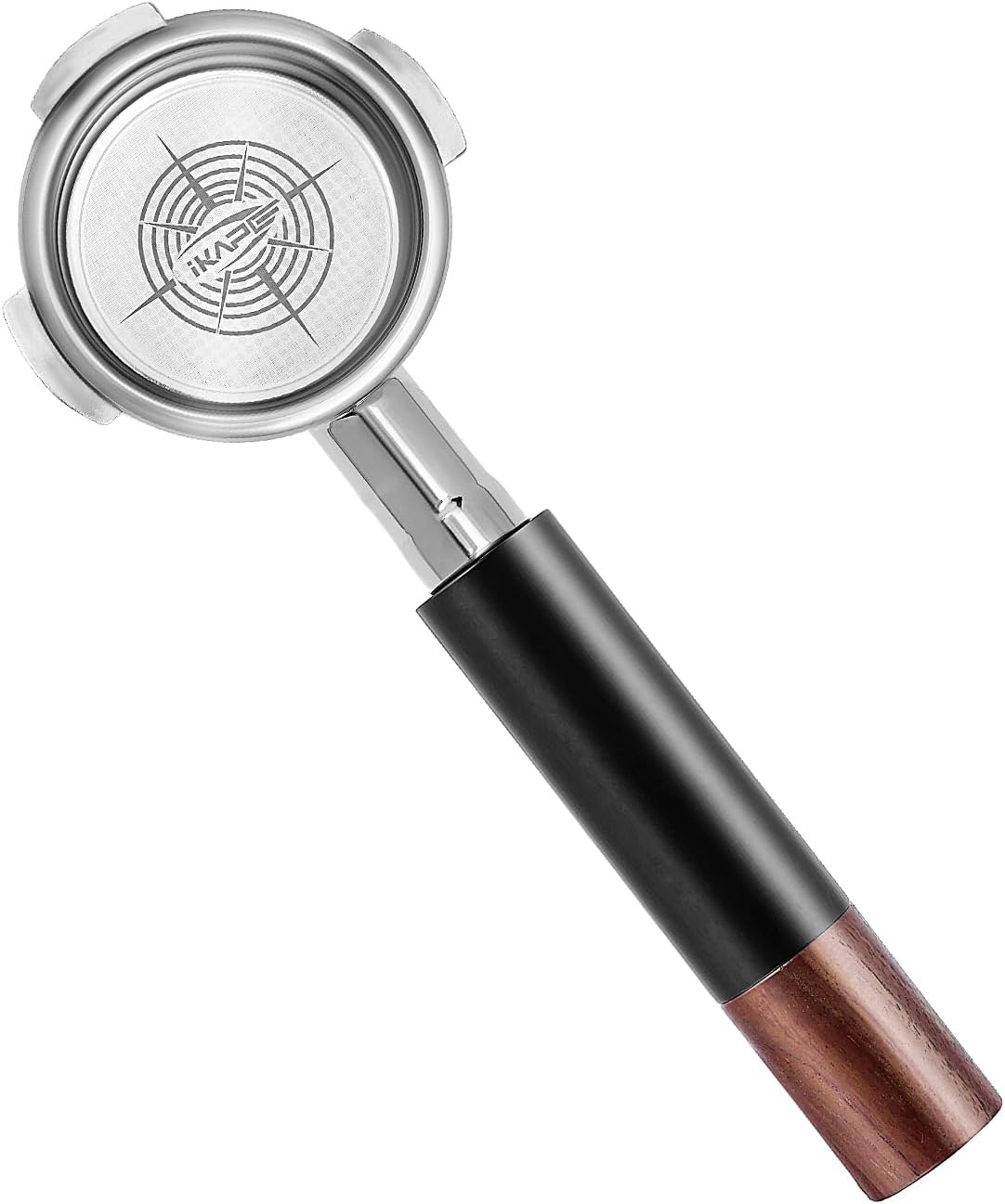 IKAPE 51mm Espresso Bottomless Naked Portafilter Portafilter, 3-Ear Design Compatible with Delonghi EC0680, EC0685, SMEG & EUPA 51mm Coffee Machines