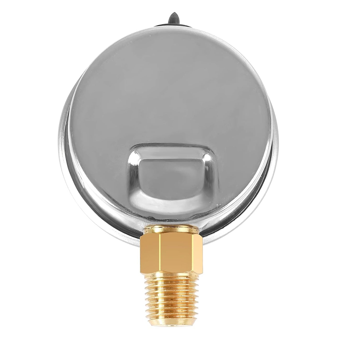 Glycerin Filled Pressure Gauge with 304 Stainless Steel Case, 2.5" Dial Size, 0-30Psi, High Accuracy, 1/4" NPT Center Lower Mount with Single Scale (psi).…