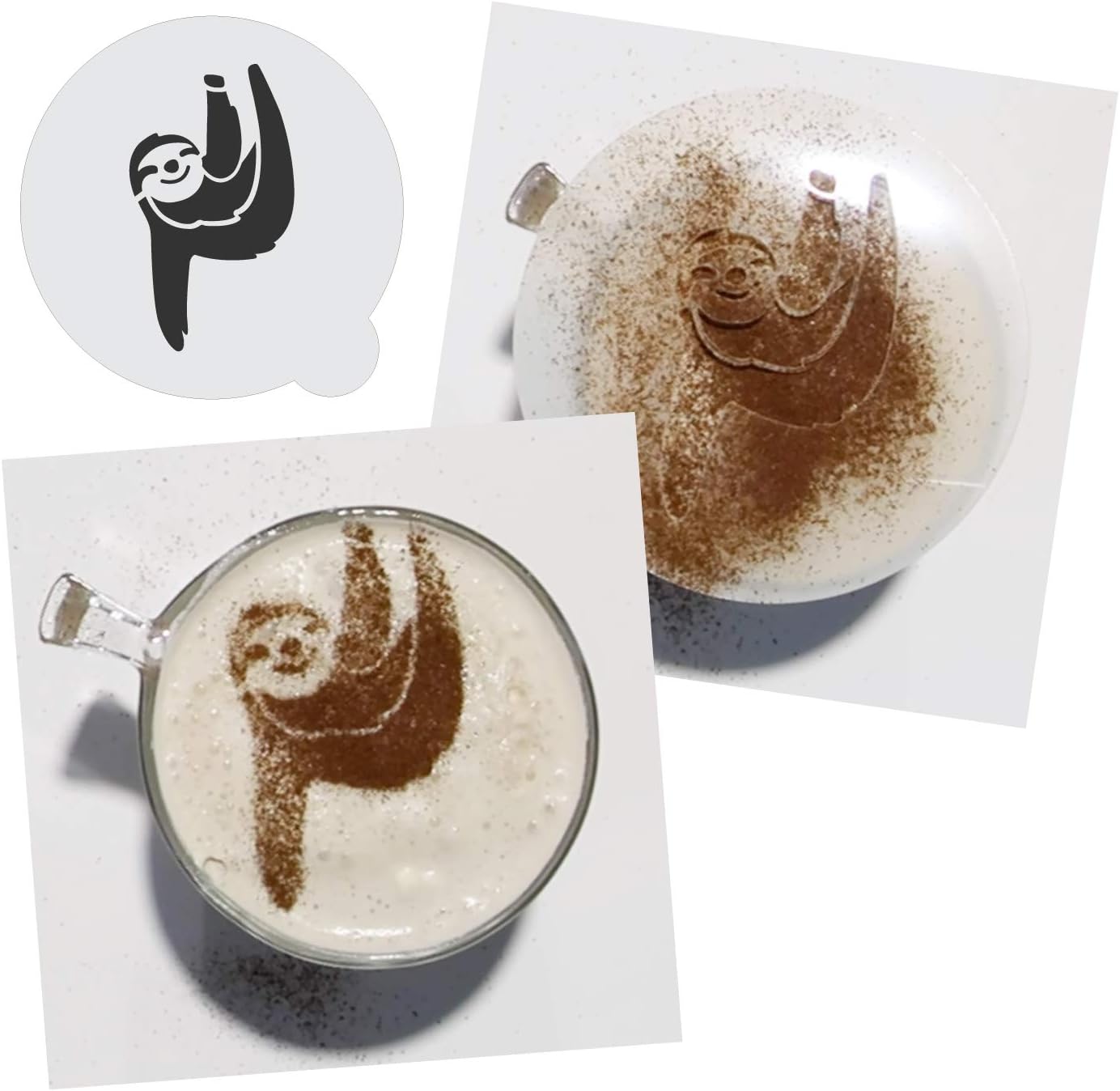 Stencil Stop Custom Coffee Stencil - Customizable for Business Logos, Faces, Images - 14 Mil Mylar Plastic (3 x 3 inches - 5 Pack)