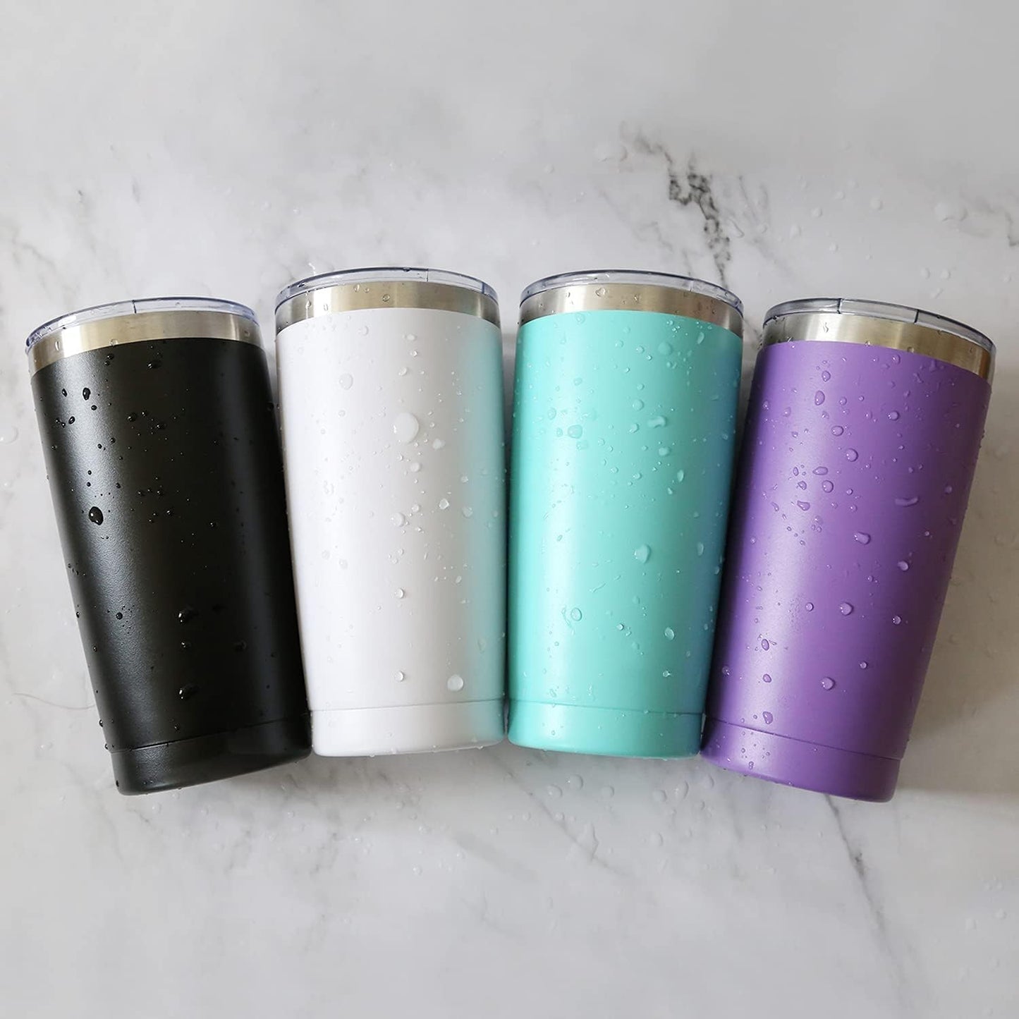 20oz Tumbler Vacuum Insulated Travel Mug with Lids, Stainless Steel Double Wall Bulk Cup for Home, Office, Outdoor Suitable for Vehicle Cup Holders