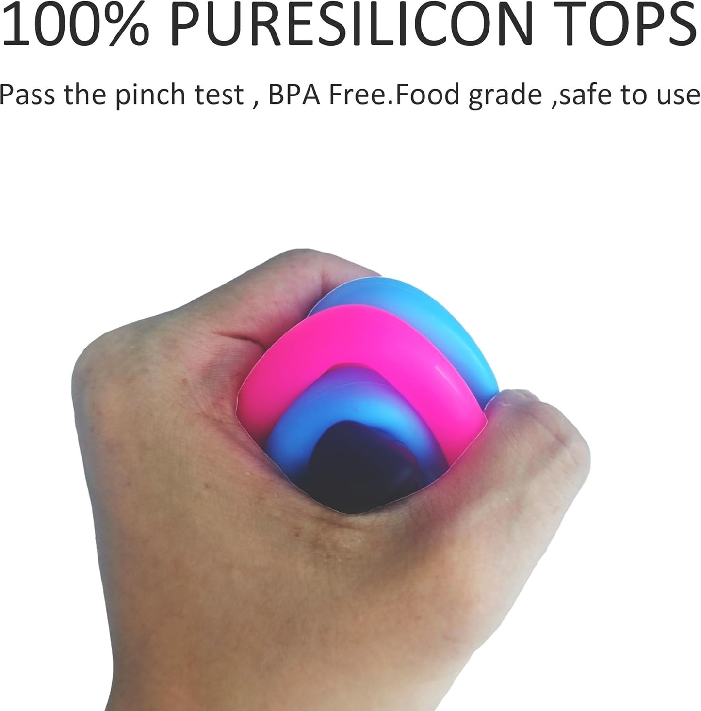 pson 9Pcs Silicone Straw Tips, Food Grade Reusable Flexible Elbow Tips Fit for 8mm Stainless Steel Metal Straws(Light blue)