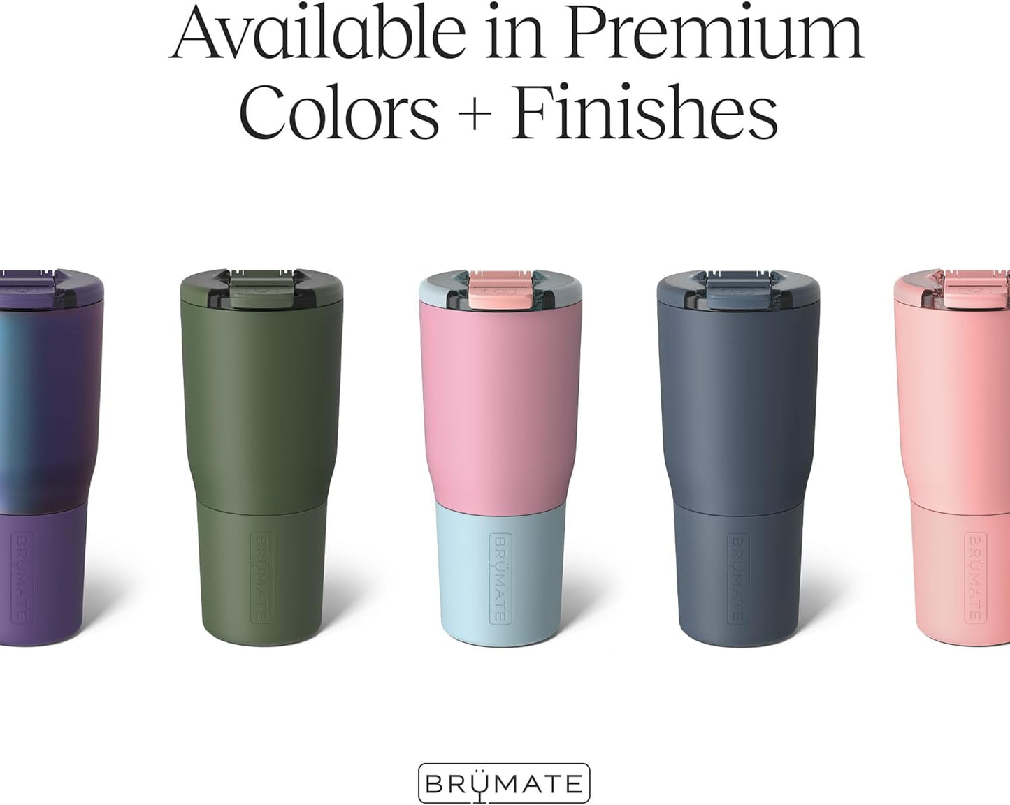 BrüMate Nav 25oz 100% Leak Proof Insulated Travel Tumbler with Magnetic BevLock™ Lid - Double Wall Cup-Holder Friendly Stainless Steel Mug (Eclipse)