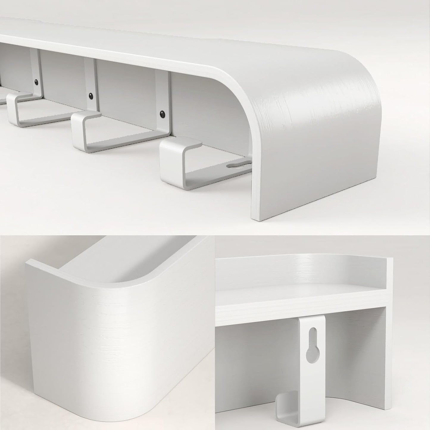 Coat Rack Wall Mount Entryway Organizer Modern Key Holder Wall Mount with Wooden Shelf Entryway Hooks for Bedroom Kitchen Hallway Bathroom for Hanging Coats Hats Bags Towels