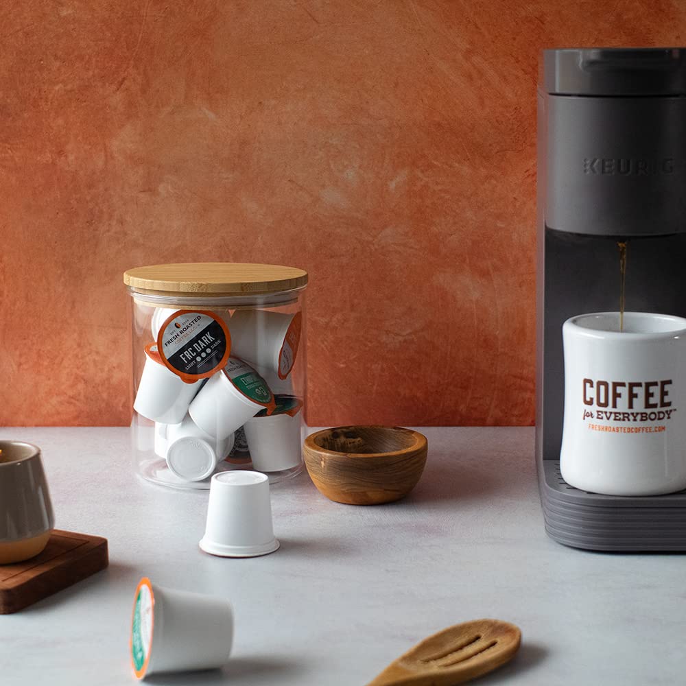 Fresh Roasted Coffee, Dark Colombian, Med-Dark Roast, 72 Pods for K Cup Brewers