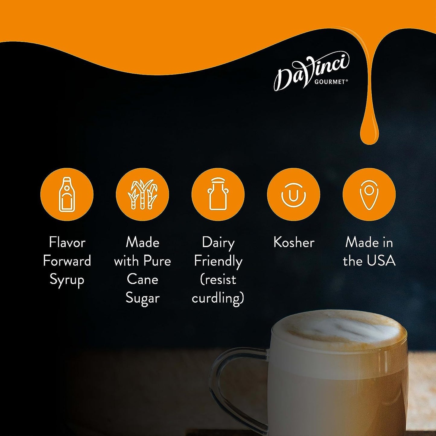 DaVinci Gourmet Classic Cookie Dough Syrup, 25.4 Fluid Ounces (Pack of 4)