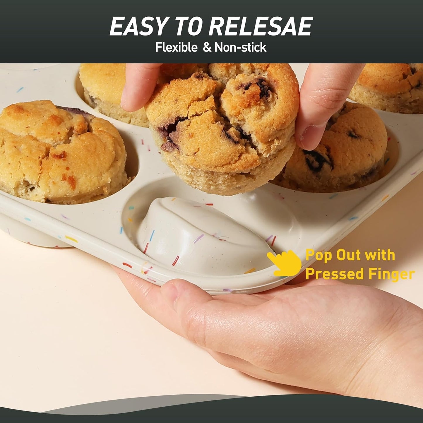 2 Pack 12 Cups Silicone Muffin Pan with Metal Reinforced Frame Regular Size Silicone Molds Cupcake Cake Baking Pans Cookie Baking Chocoflan Cupcake Mold Not Stainless Steel Ceramic Aluminum