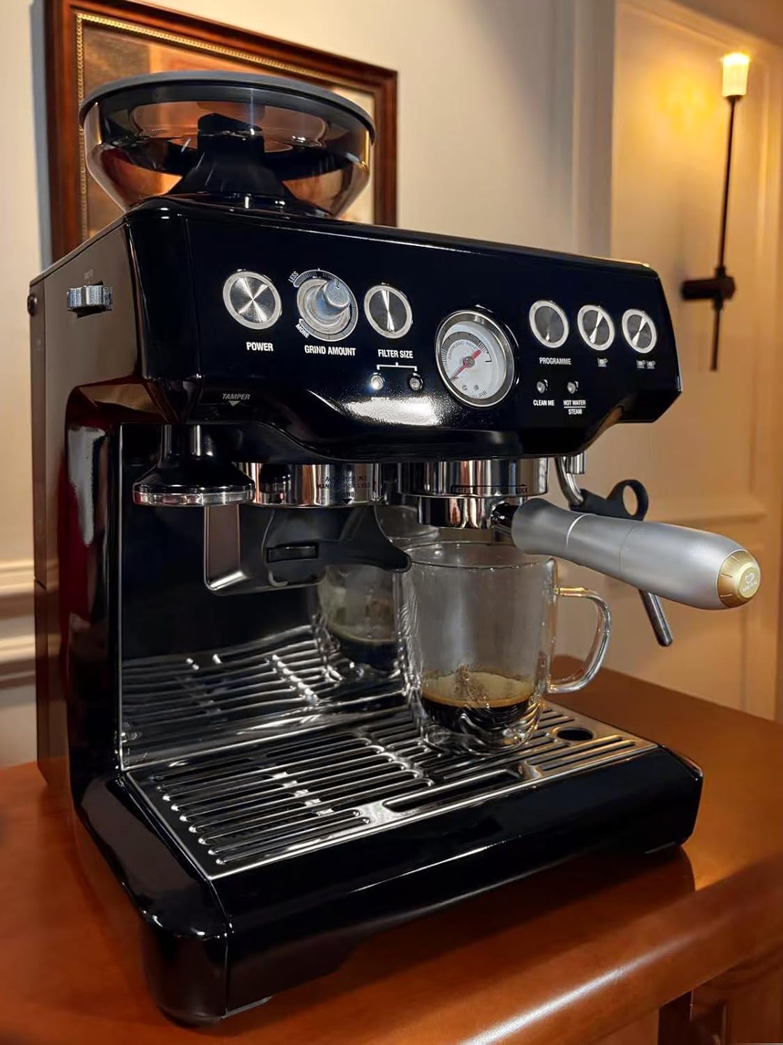 MEION 54mm Bottomless Portafilter Compatible with Breville Barista Express Machines, Sage, Barista Pro, BES870XL, BES878, BES880, Espresso Portafilter with 18g Filter Basket & Puck Screen