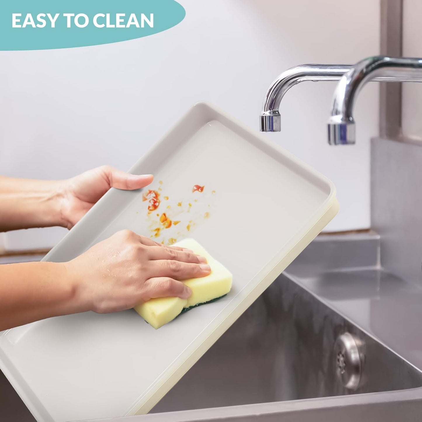 Boxiki Kitchen Nonstick Ceramic Baking Sheet/Cookie Sheet - Set of 2, Durable and Easy to Clean Baking Pans for Kitchen - Dishwasher and Freezer Safe, PFAS-Free (Half Sheet Pan)