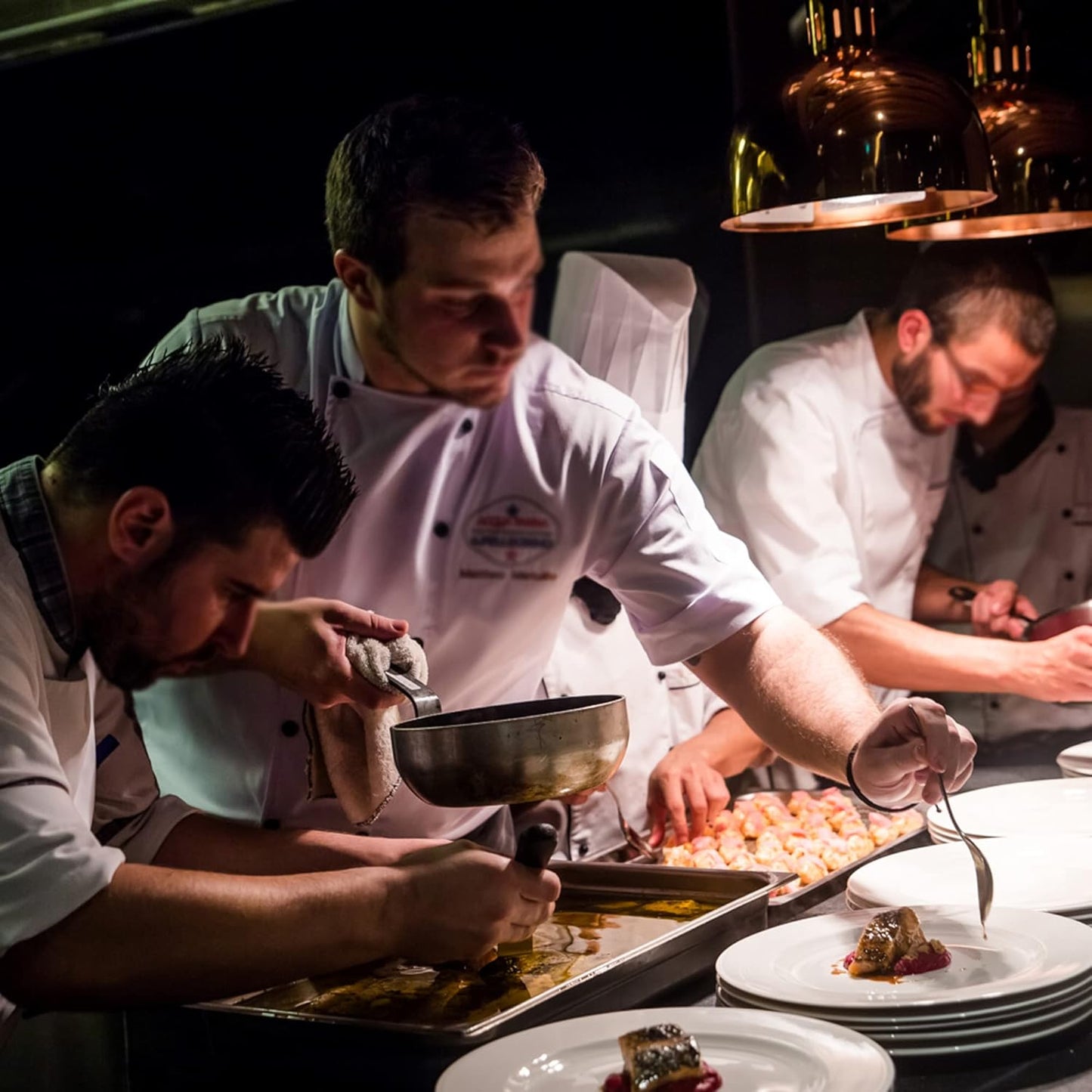 CREATIVECHEF Professional Chef Plating Kit, 7 Piece Culinary Plating Set, Black, Stainless Steel