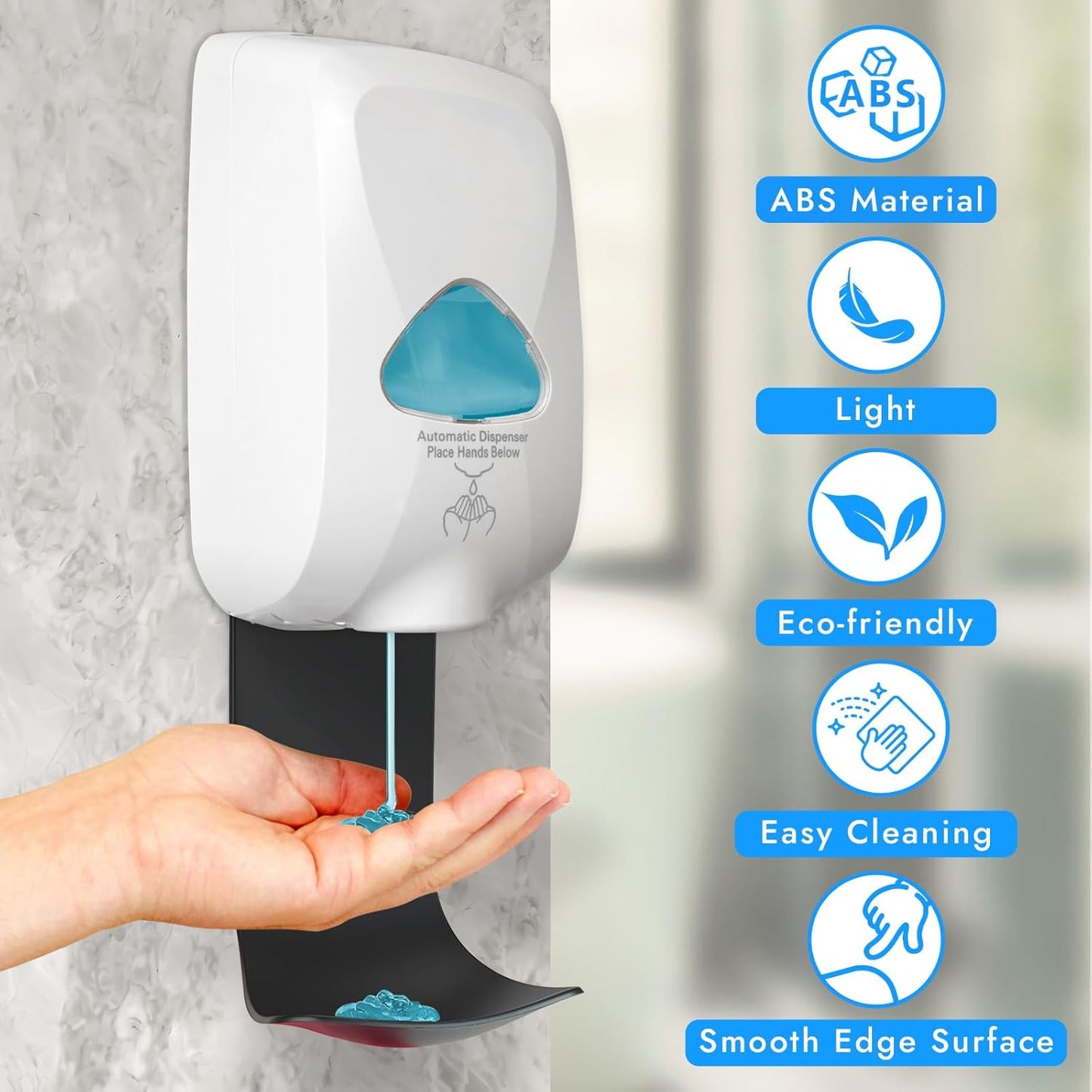 10PCS Dispenser Drip Tray Wall Mount Soap Dispenser Bracket,Laundry Detergent Drip Catcher Prevent Dripping and Spraying, Easy to Clean(Black)