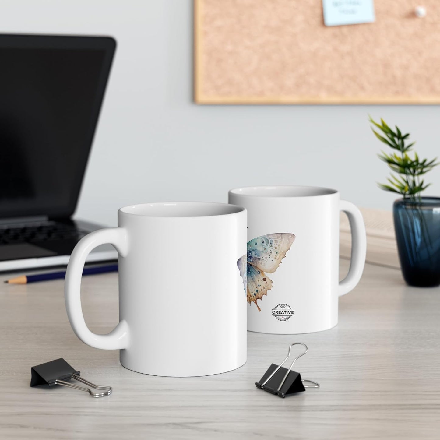 11 OZ Novelty Coffee Mugs - Christmas Gift (Butterfly Theme)