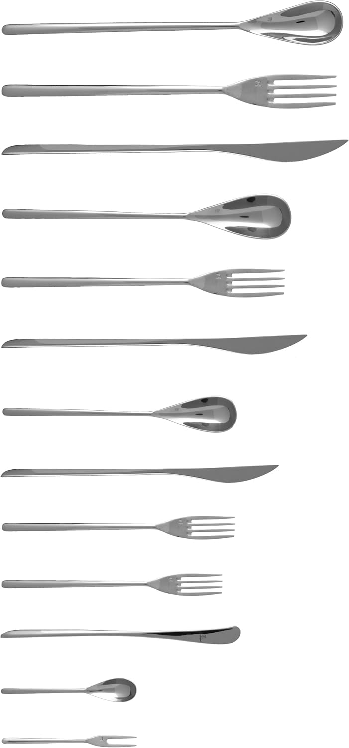 Fortessa Dragonfly 18/10 Stainless Steel Flatware 10.15-Inch Table Knife, X-Large, Set of 12