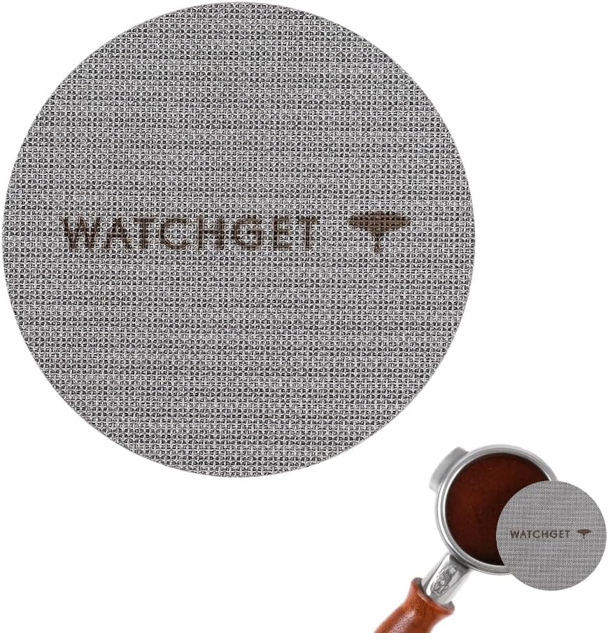 watchget 51mm Espresso Puck Screen Lower Shower Screen Espresso Filter for 51mm Portafilter Filter Basket 1mm Thickness 150μm Coffee Filter 316 Stainless Steel Reusable Espresso Screen
